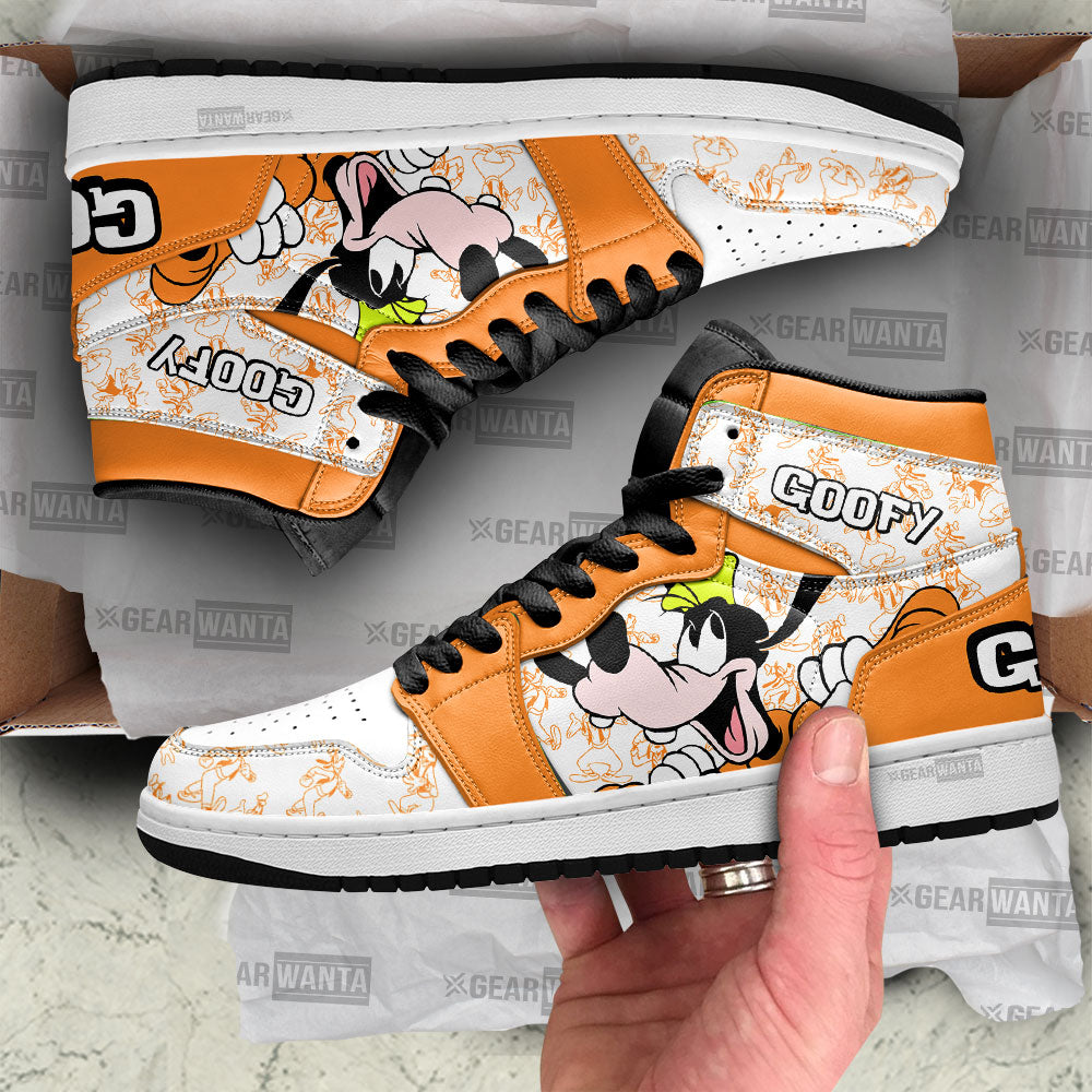 Goofy J1 Shoes For Cartoon Fans Sneakers, Air Jordan Hightop