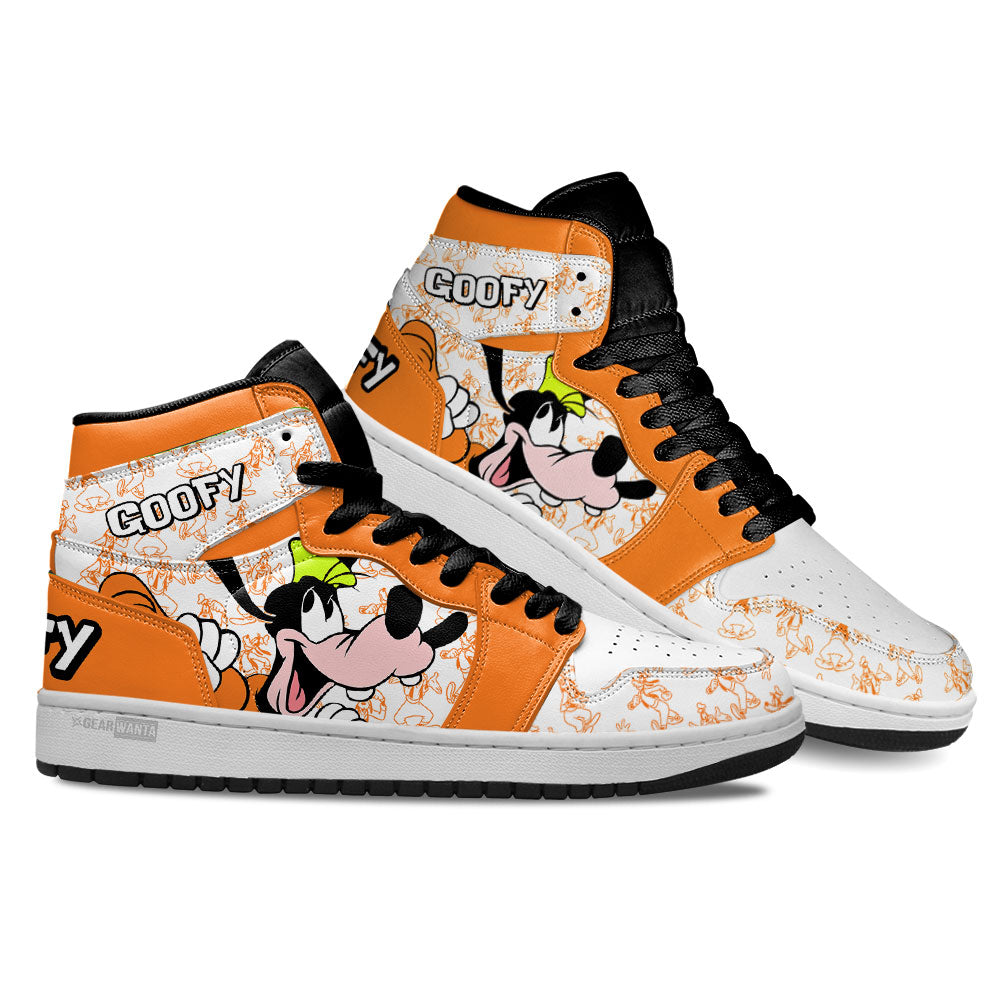 Goofy J1 Shoes For Cartoon Fans Sneakers, Air Jordan Hightop