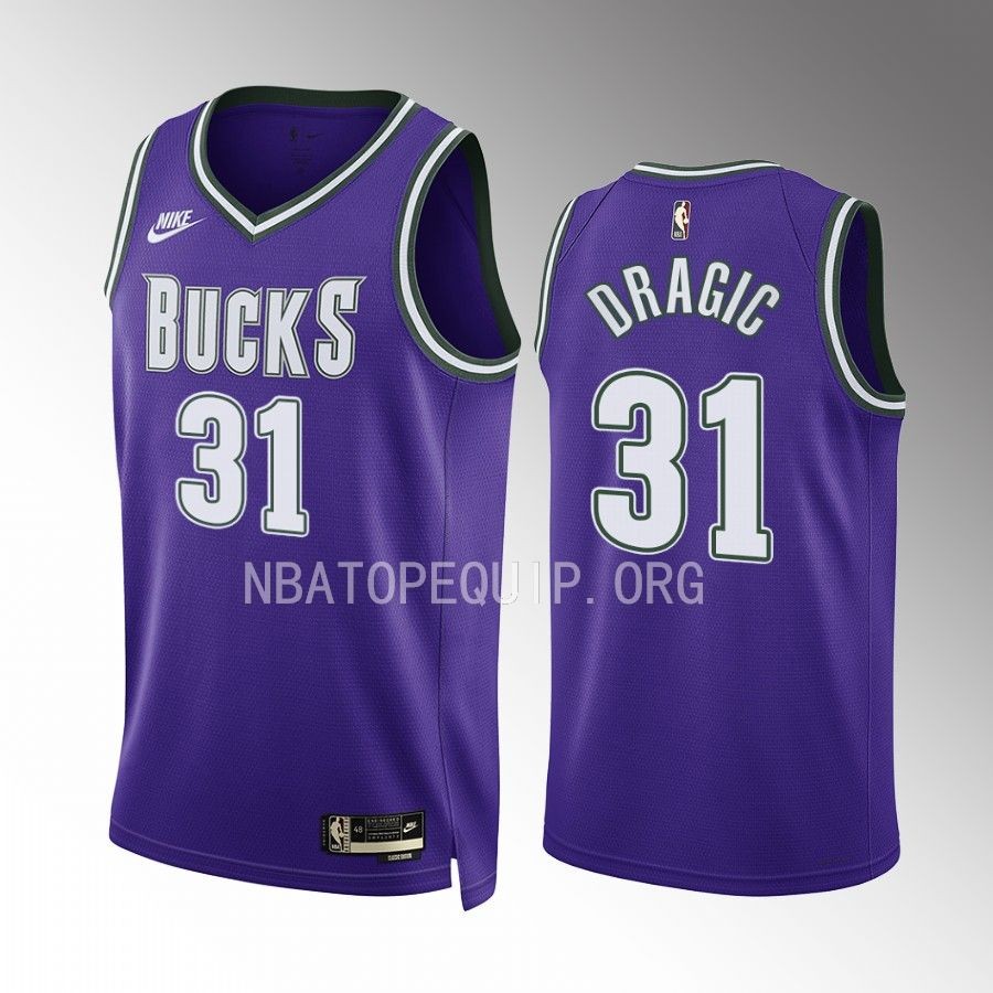 Goran Dragic Milwaukee Bucks Purple Classic Edition 2022-23 Men Jersey Swingman
