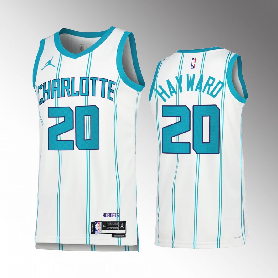 Gordon Hayward 2022-23 Charlotte Hornets White #20 Association Edition Jersey Swingman