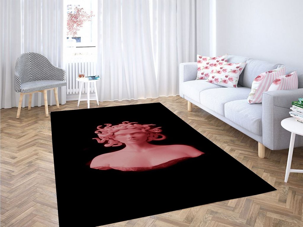 Gorgon City Medusa Head Living Room Modern Carpet Rectangle Rug