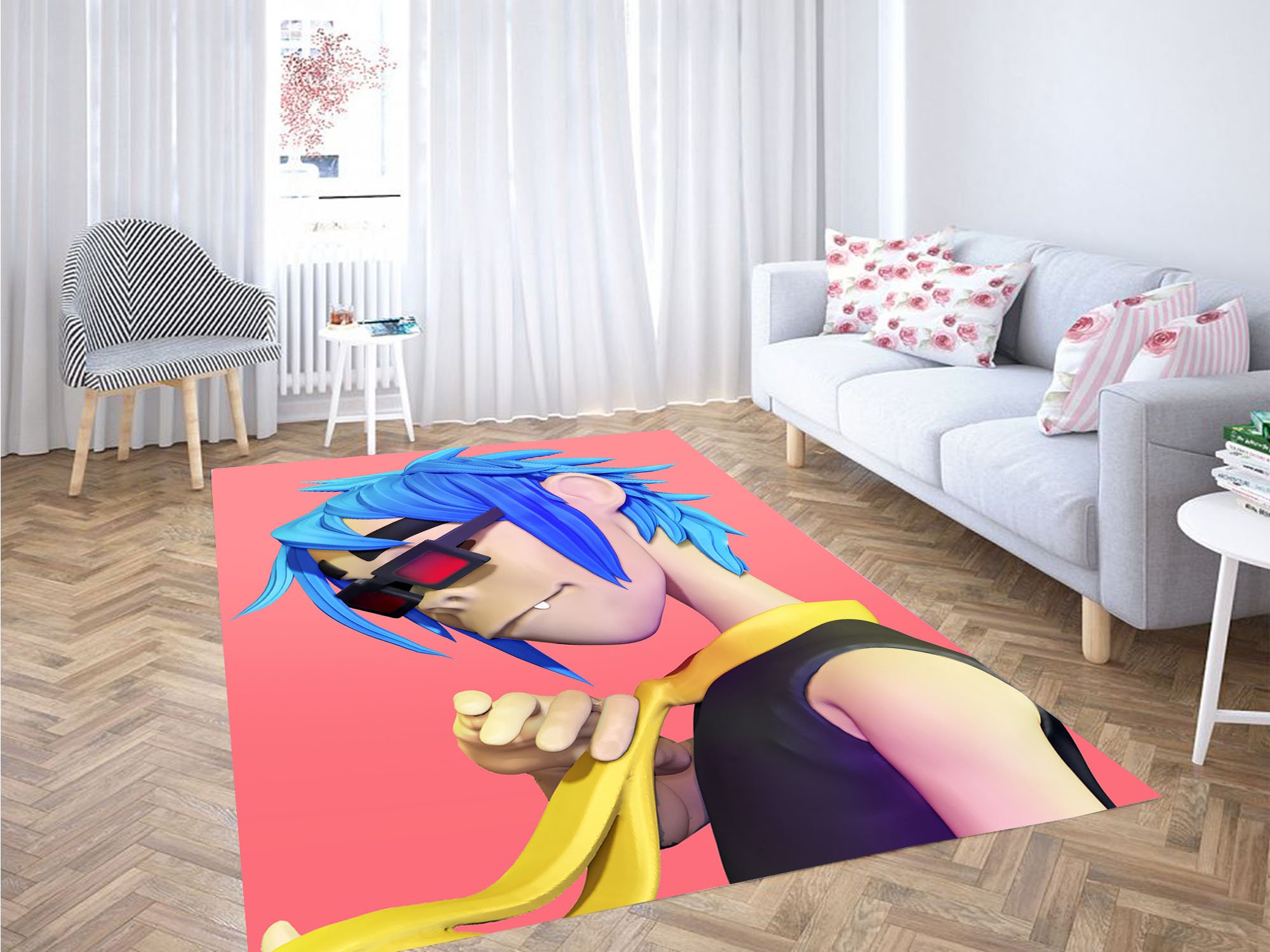 Gorillaz 3d Character Carpet Rectangle Rug
