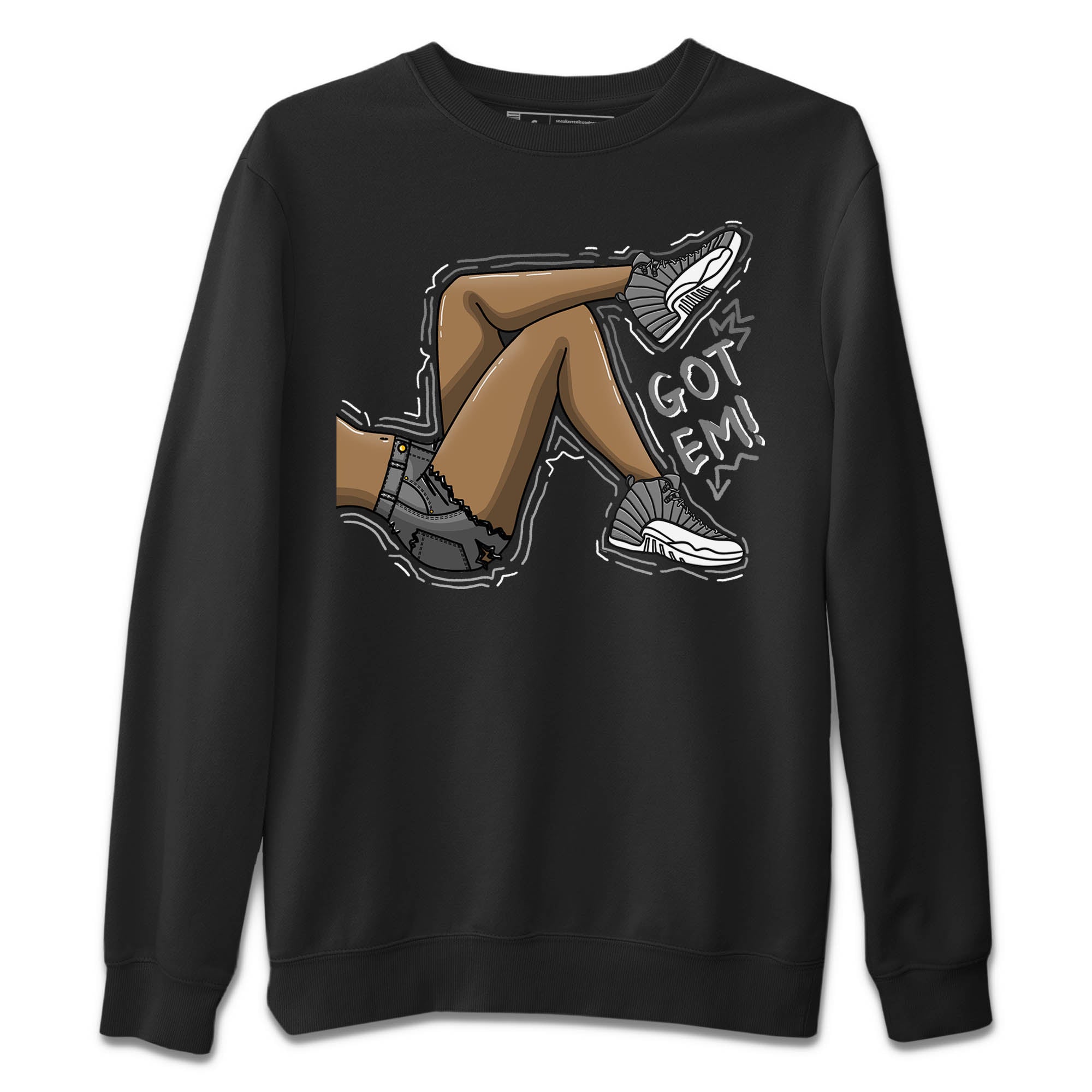 Got Em Legs Unisex Sweater – Air Jordan 12 Stealth, Sneakers Matching Sweater