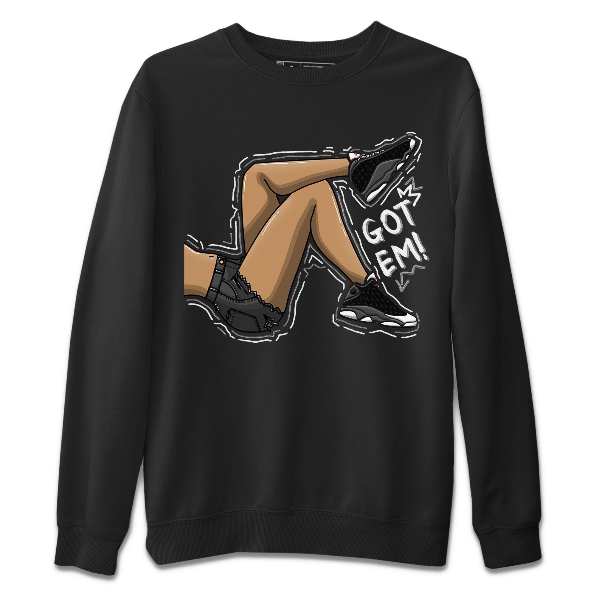 Got Em Legs Unisex Sweater – Air Jordan 13 Black Flint, Sneakers Matching Sweater
