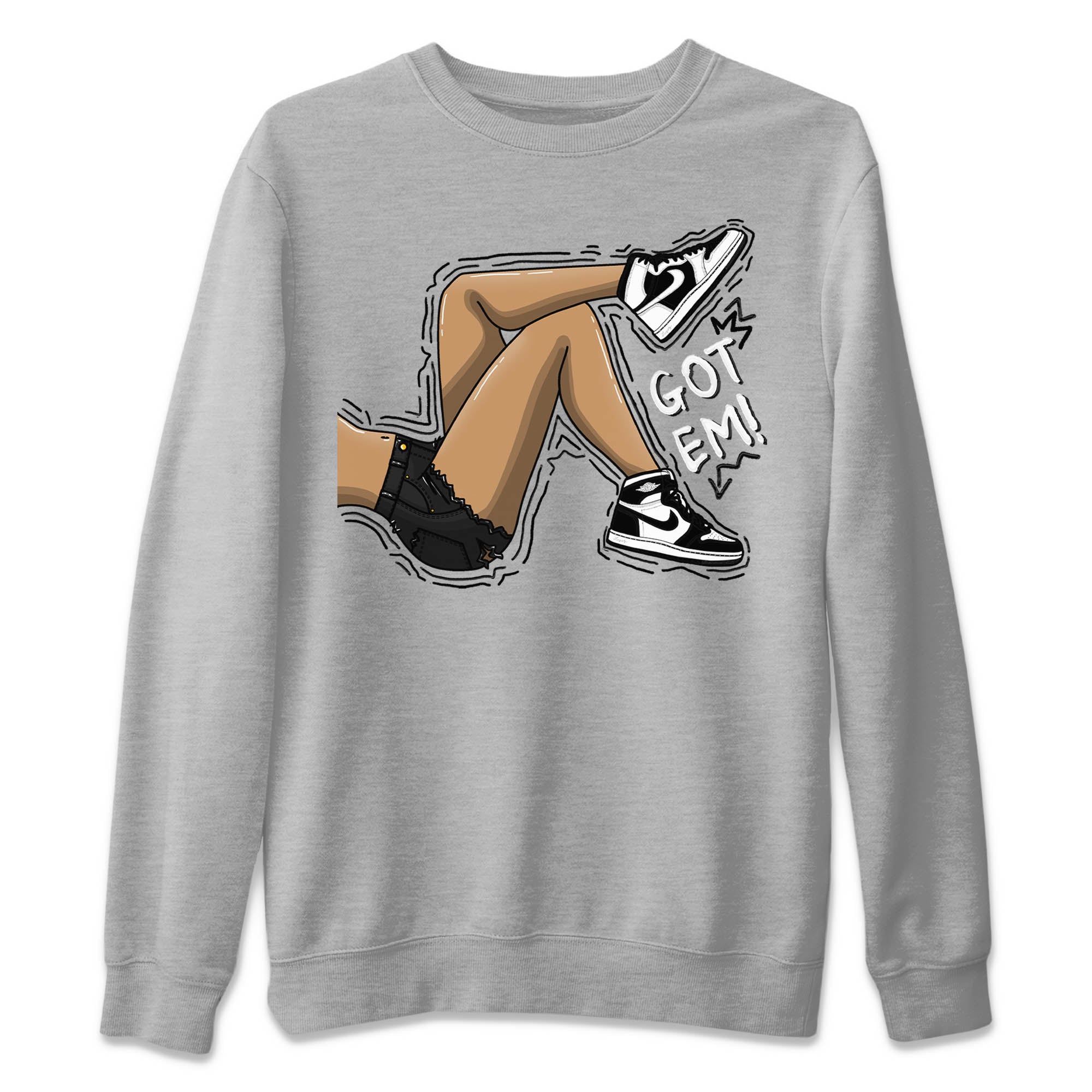 Got Em Legs Unisex Sweater – Air Jordan 1 Homage, Sneakers Matching Sweater