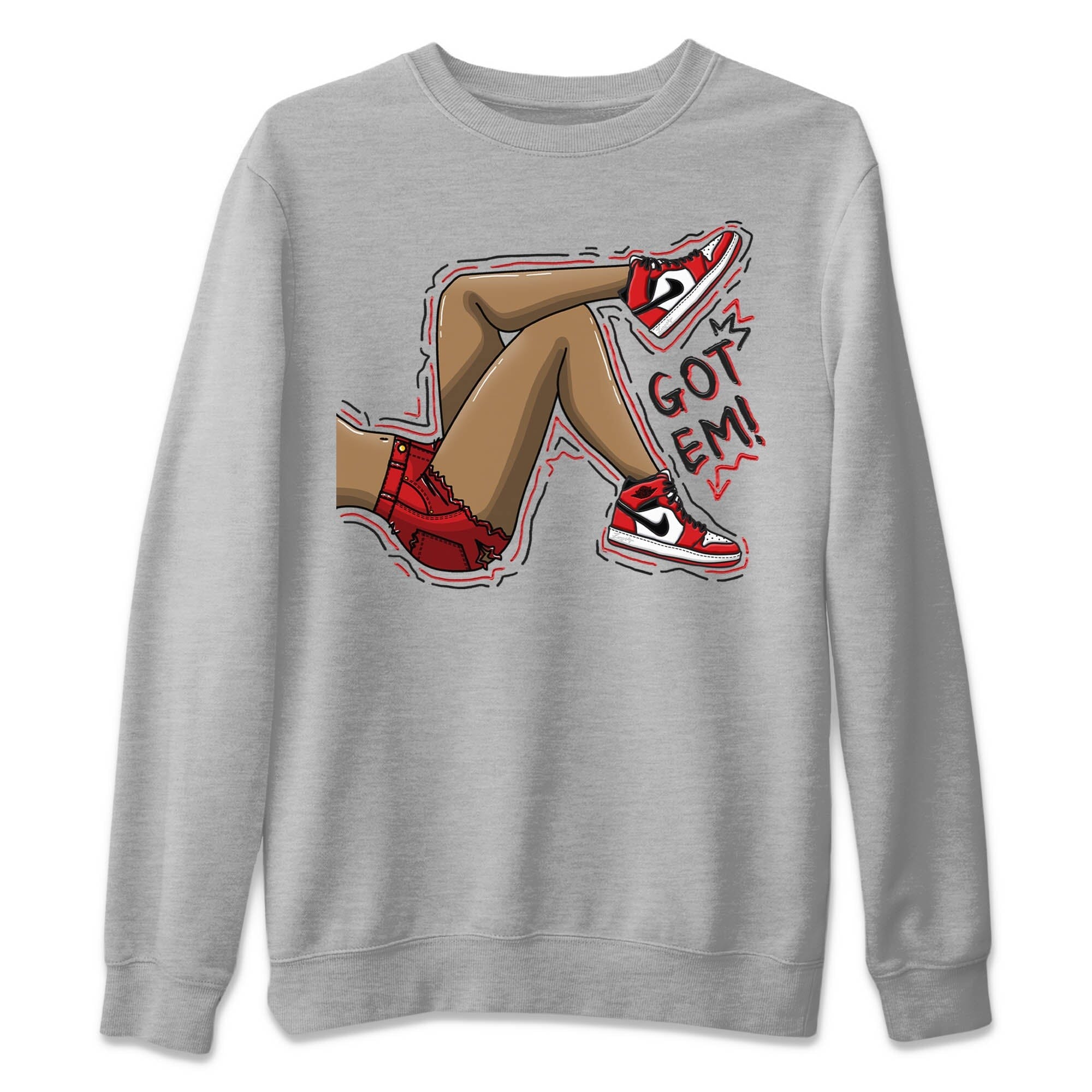 Got Em Legs Unisex Sweater – Air Jordan 1 lost & found, Sneakers Matching Sweater
