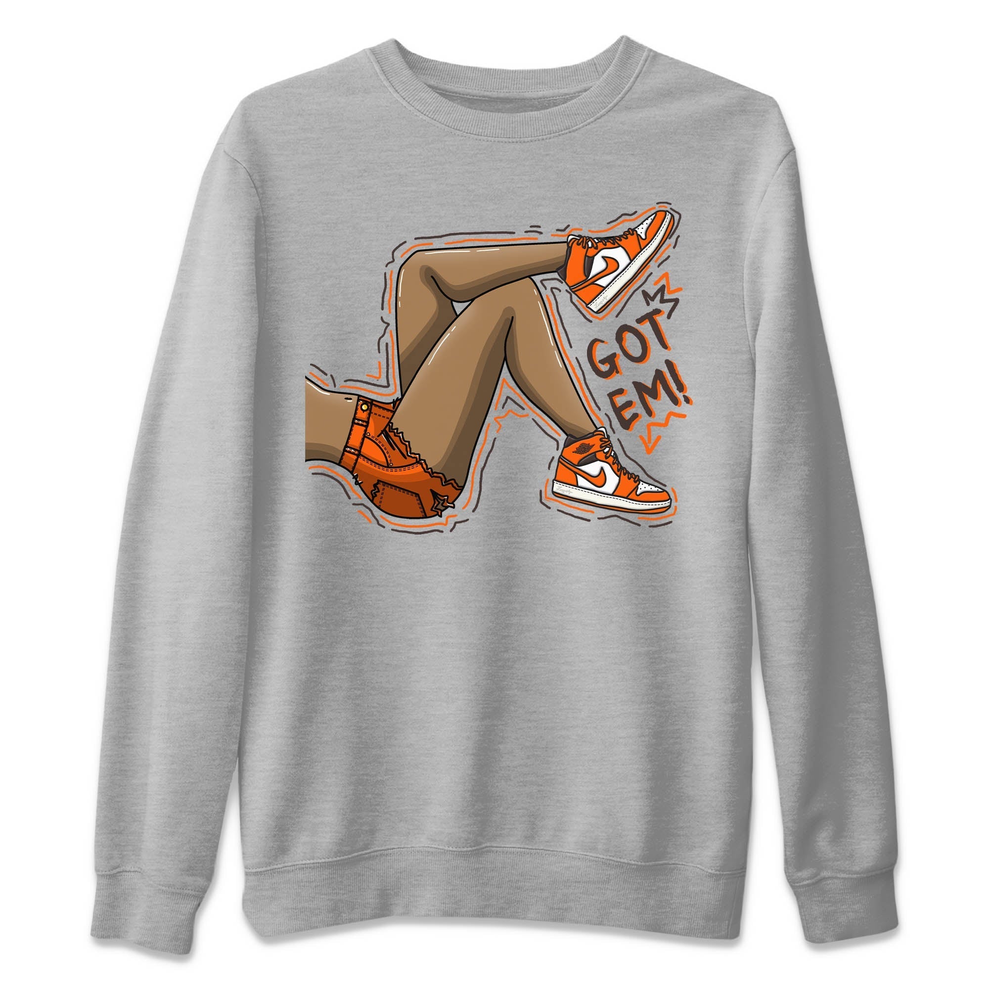 Got Em Legs Unisex Sweater – Air Jordan 1 Starfish, Sneakers Matching Sweater
