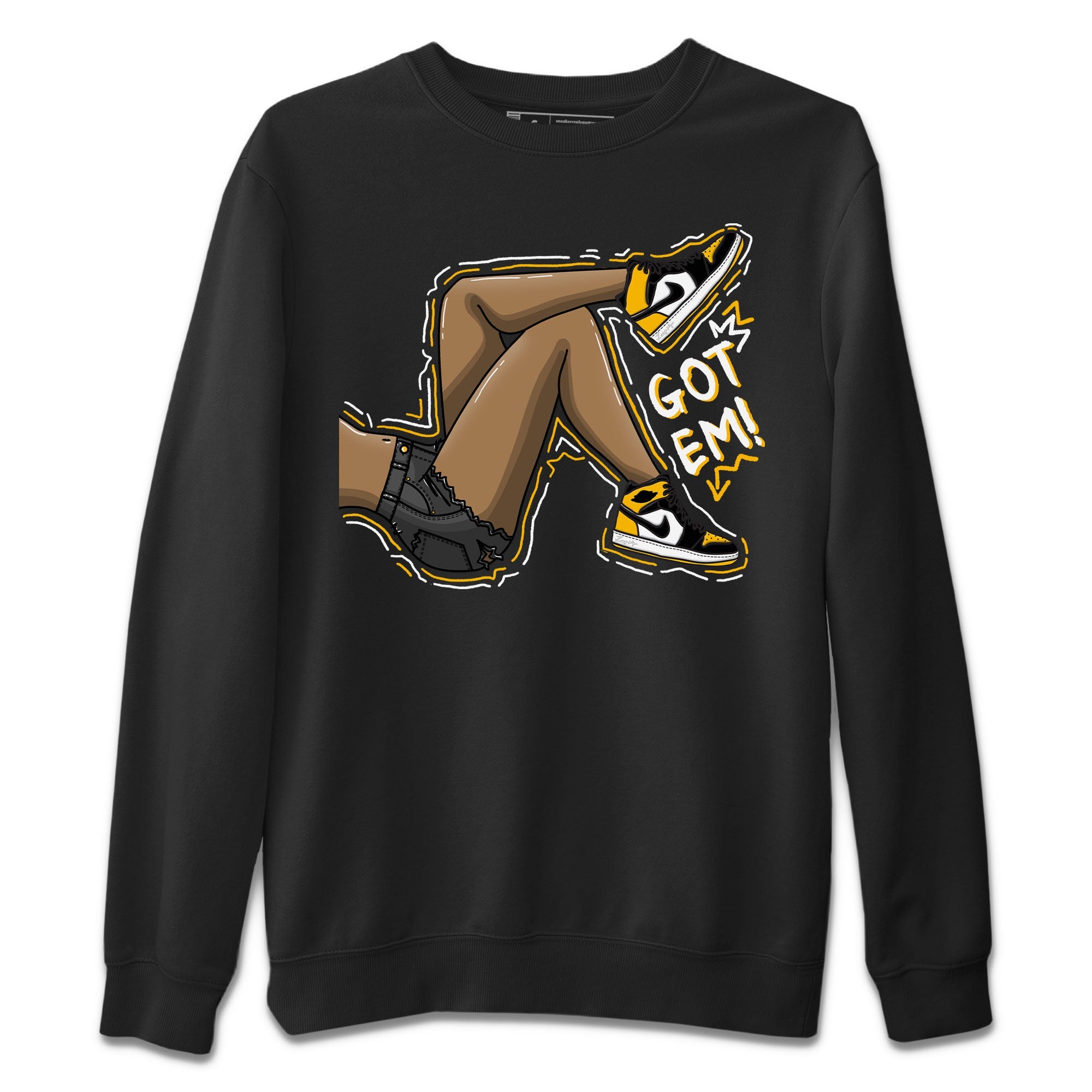 Got Em Legs Unisex Sweater – Air Jordan 1 Taxi, Sneakers Matching Sweater