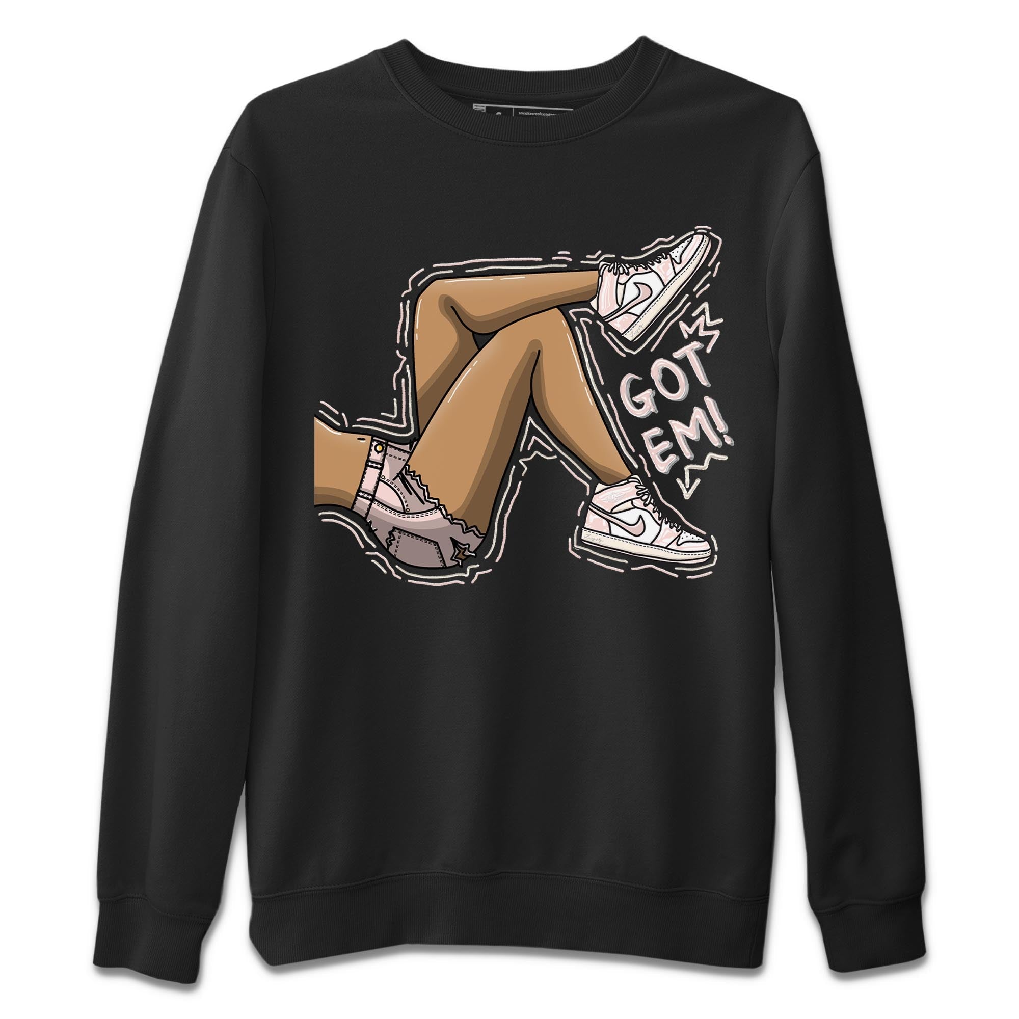 Got Em Legs Unisex Sweater – Air Jordan 1 Washed Pink, Sneakers Matching Sweater