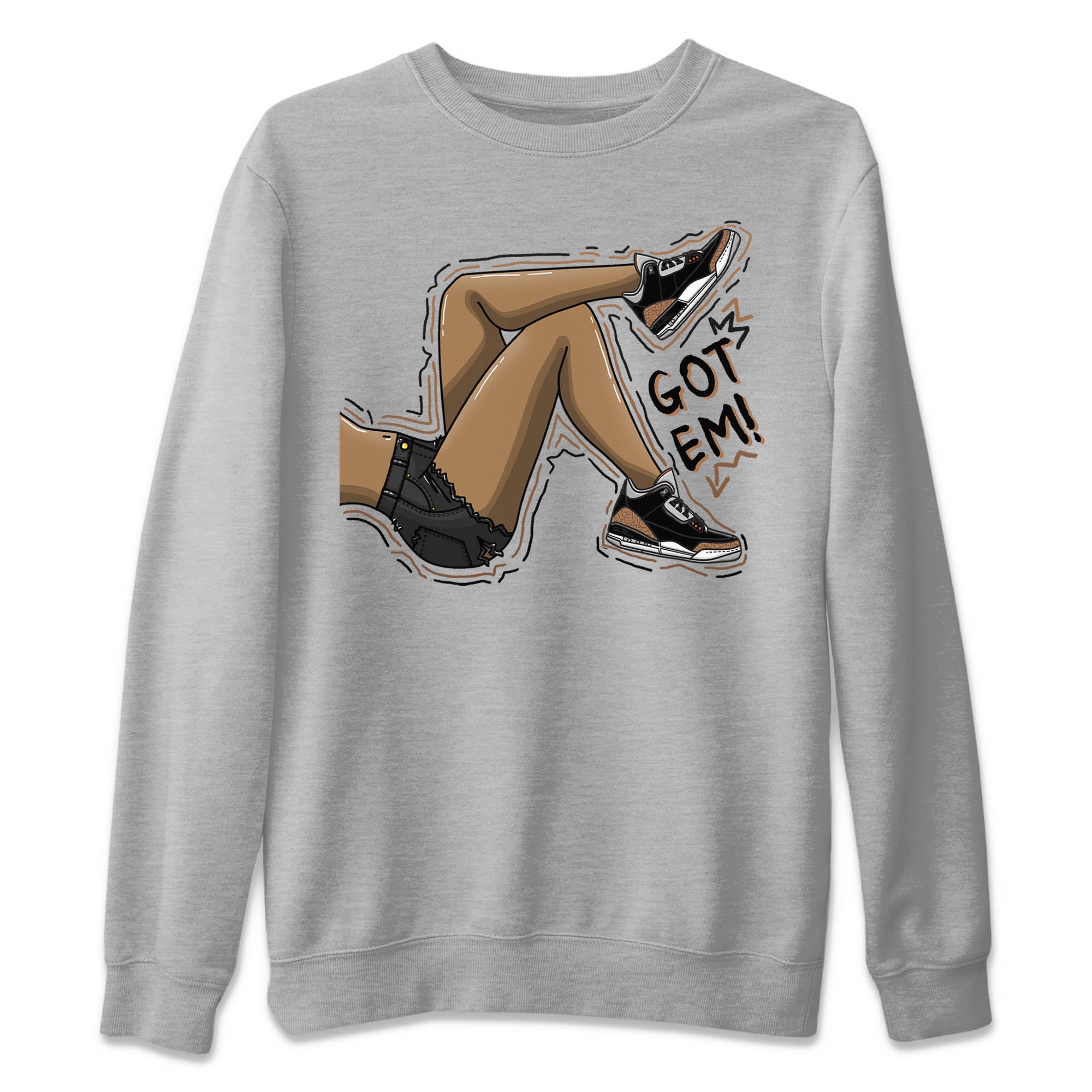 Got Em Legs Unisex Sweater – Air Jordan 3 Desert Elephant, Sneakers Matching Sweater