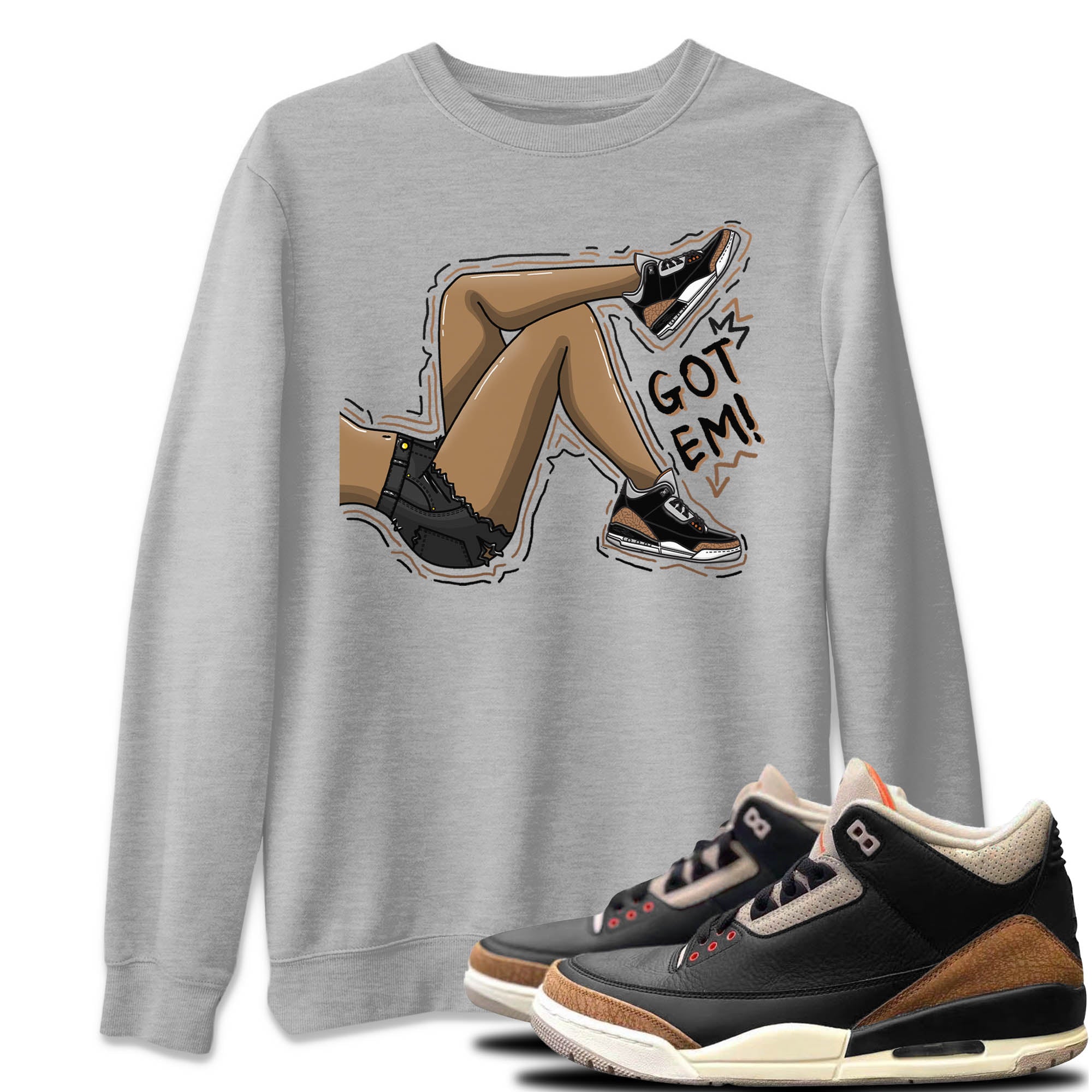 Got Em Legs Unisex Sweater – Air Jordan 3 Desert Elephant, Sneakers Matching Sweater