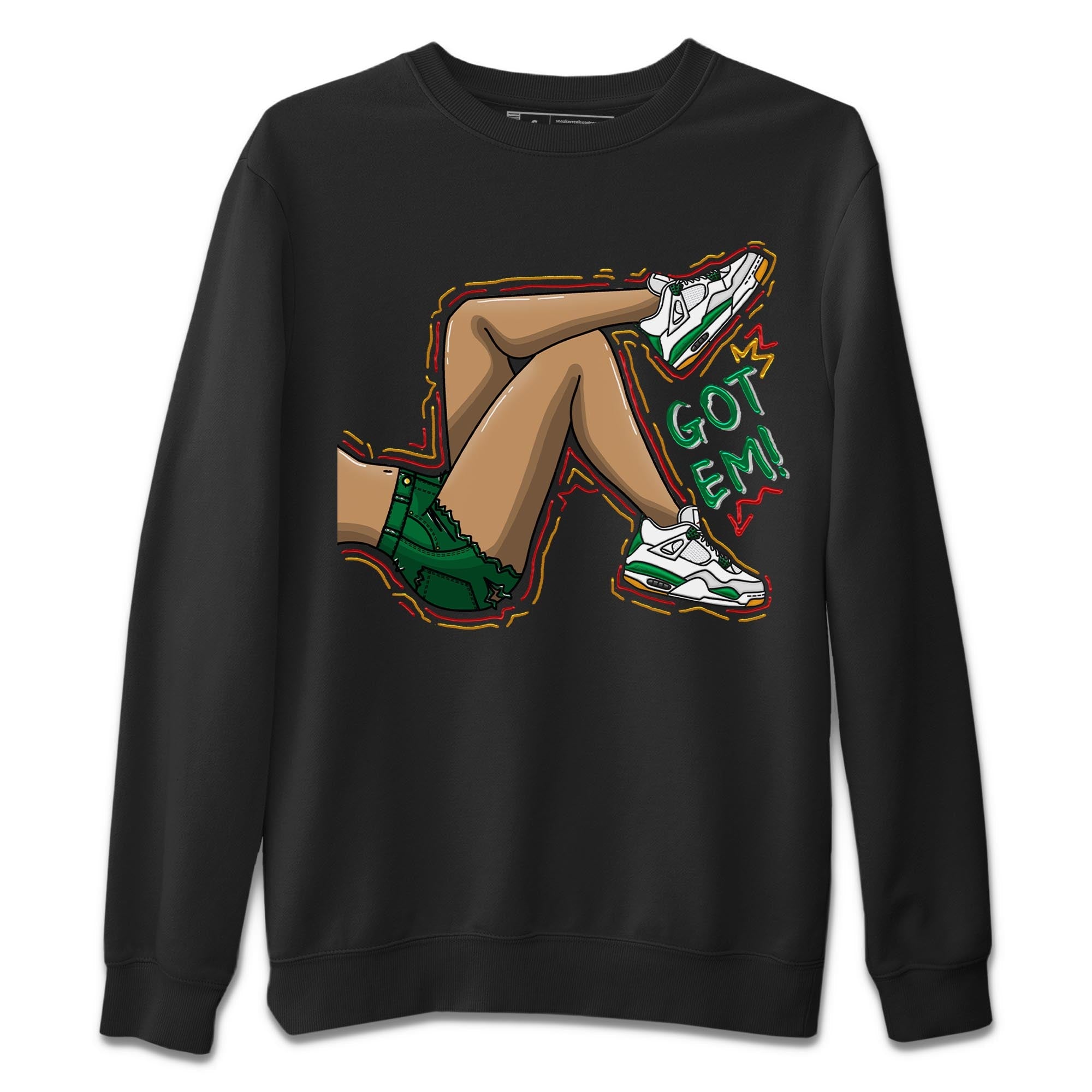 Got Em Legs Unisex Sweater – Air Jordan 4 Pine Green, Sneakers Matching Sweater