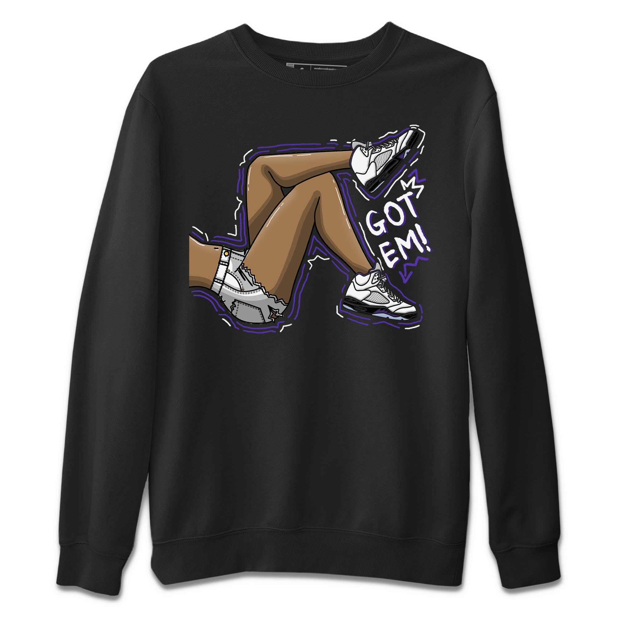 Got Em Legs Unisex Sweater – Air Jordan 5 Concord, Sneakers Matching Sweater