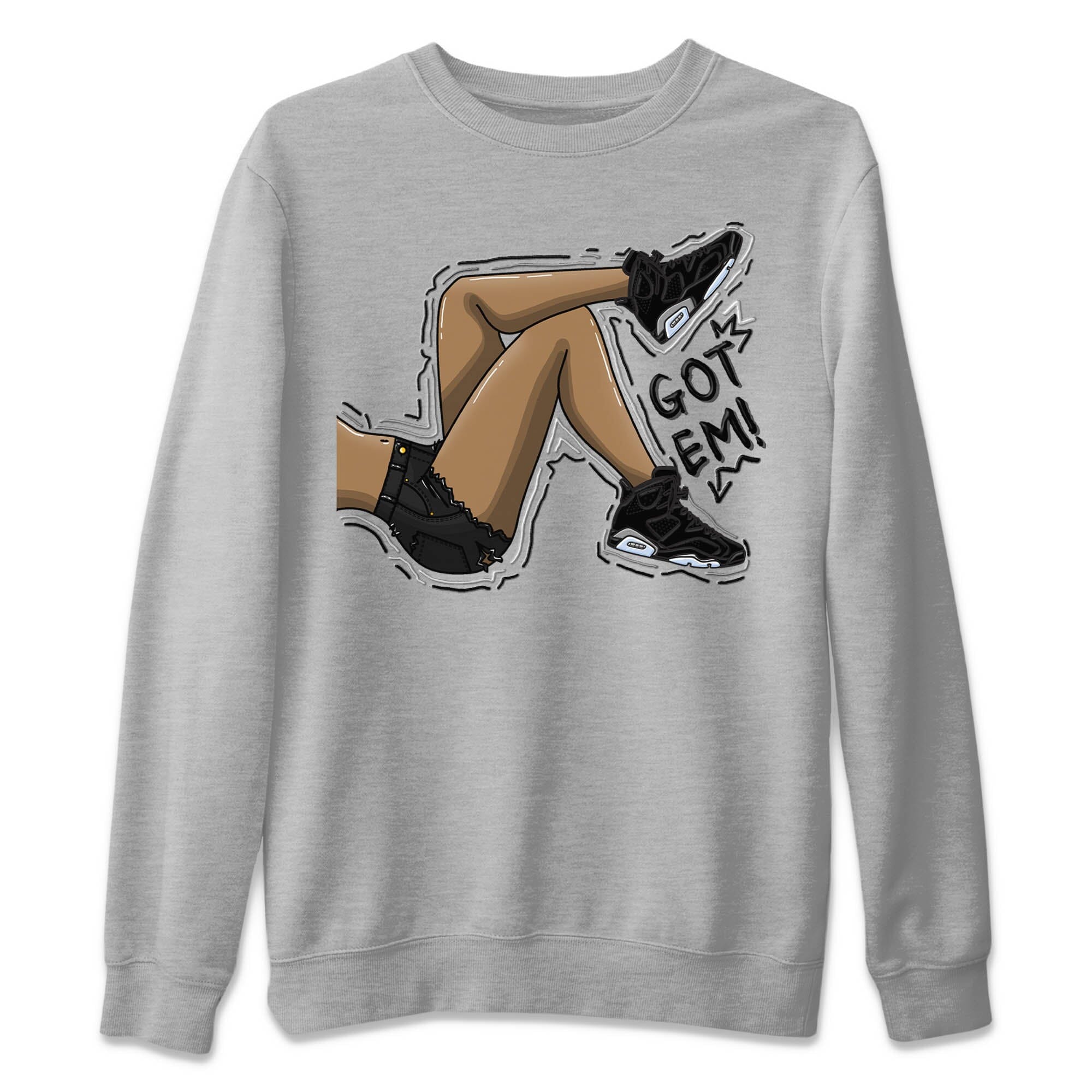 Got Em Legs Unisex Sweater – Air Jordan 6 Chrome, Sneakers Matching Sweater
