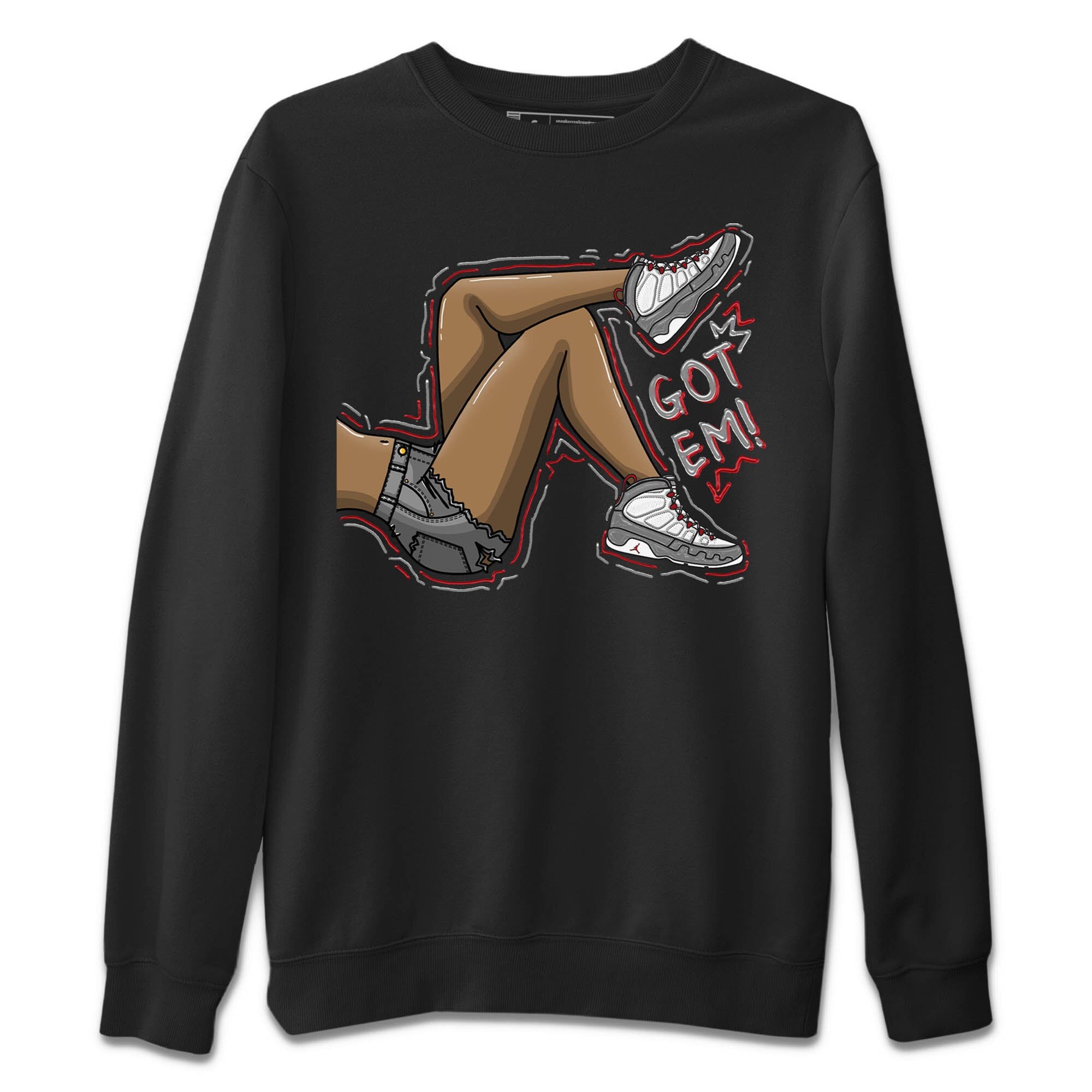 Got Em Legs Unisex Sweater – Air Jordan 9 Fire Red, Sneakers Matching Sweater