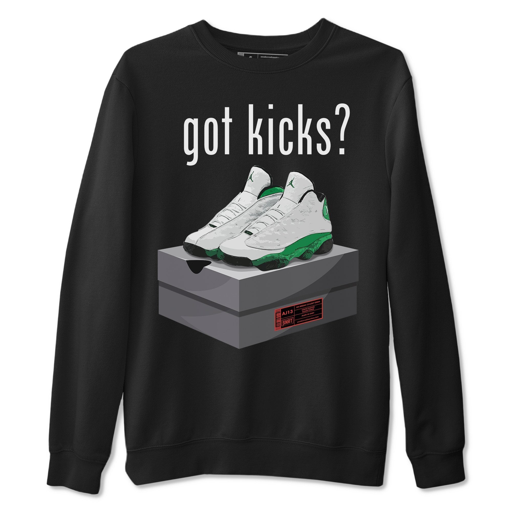 Got Kicks Unisex Sweater – Air Jordan 13 Lucky Green, Sneakers Matching Sweater
