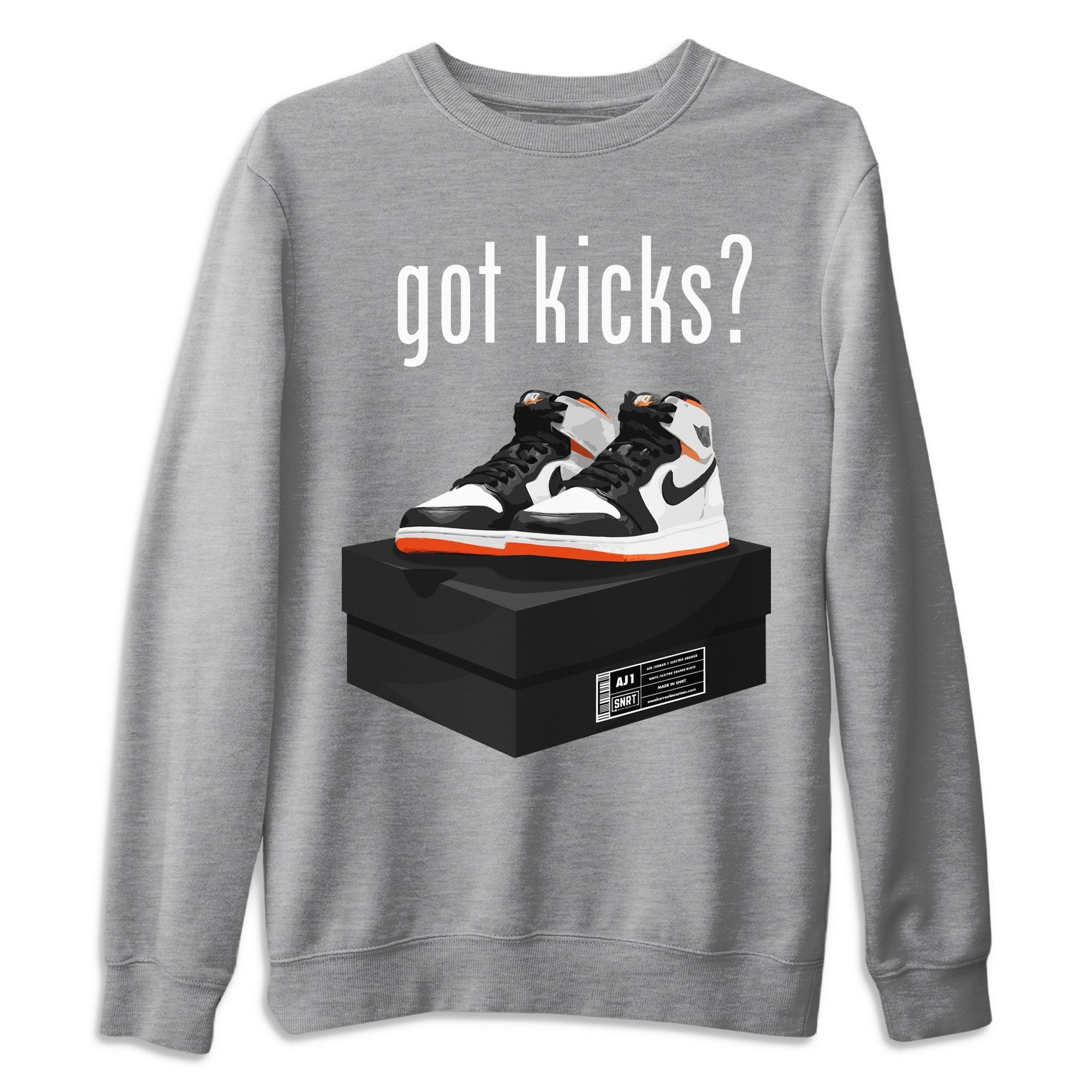 Got Kicks Unisex Sweater – Air Jordan 1 Electro Orange, Sneakers Matching Sweater