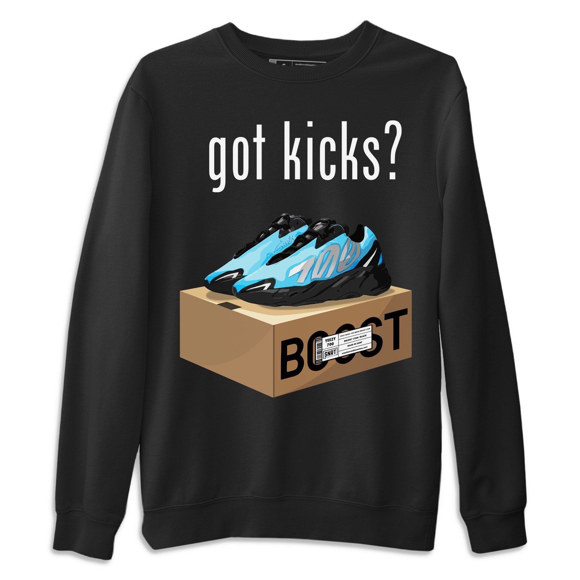 Got Kicks Unisex Sweater – Yeezy 700 Bright Cyan, Sneakers Matching Sweater