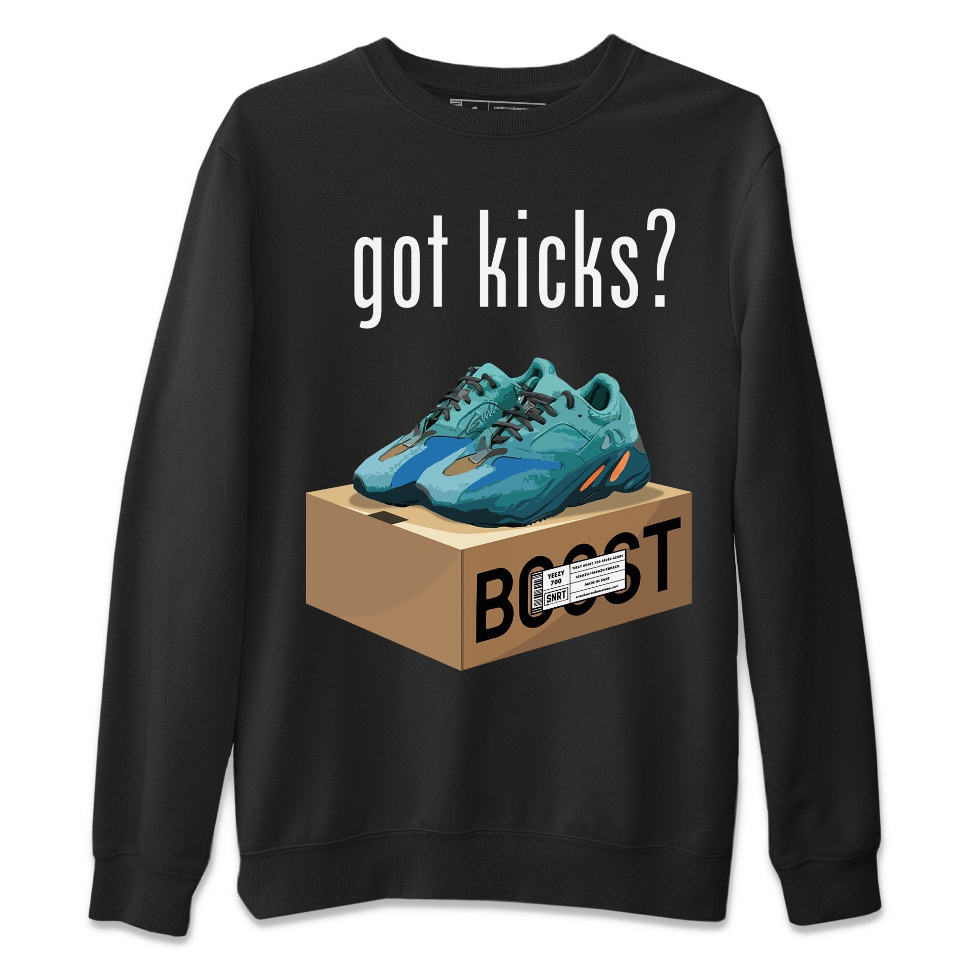 Got Kicks Unisex Sweater – Yeezy 700 Faded Azure, Sneakers Matching Sweater