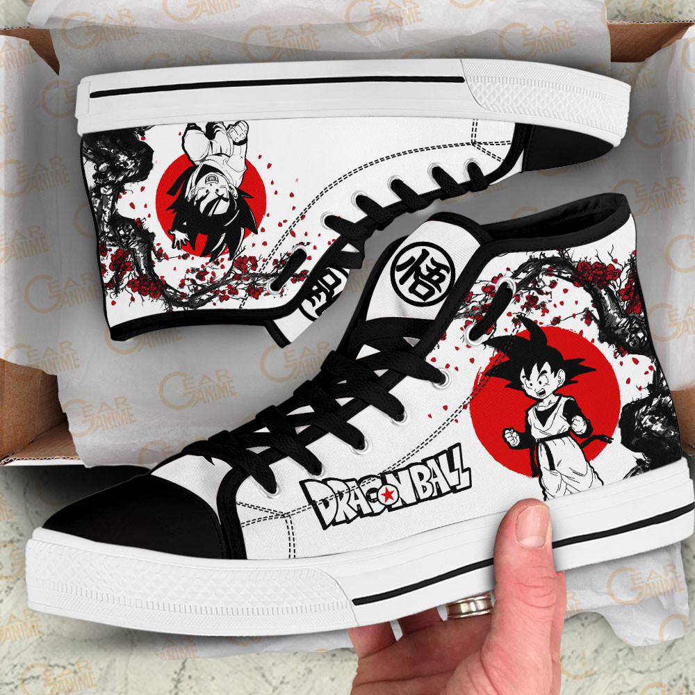 Goten High Top Shoes Custom Dragon Ball Anime Sneakers Japan Style
