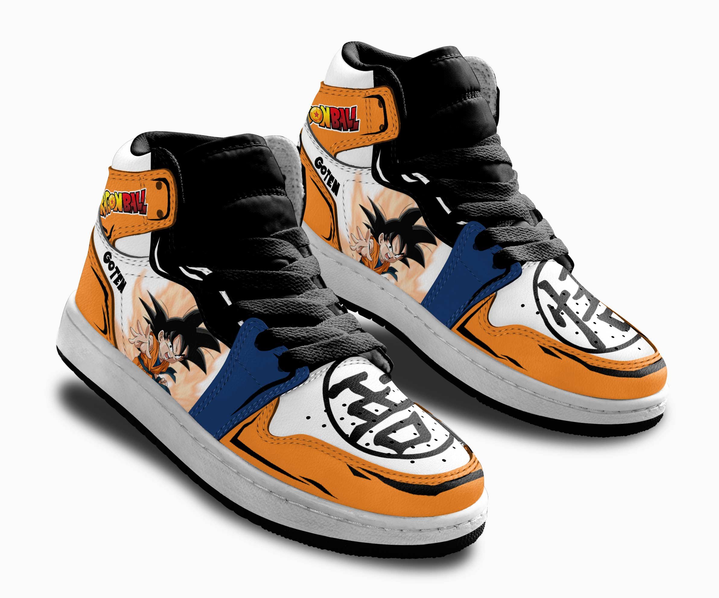 Goten Kids Sneakers Custom Anime Dragon Ball Shoes For Kids