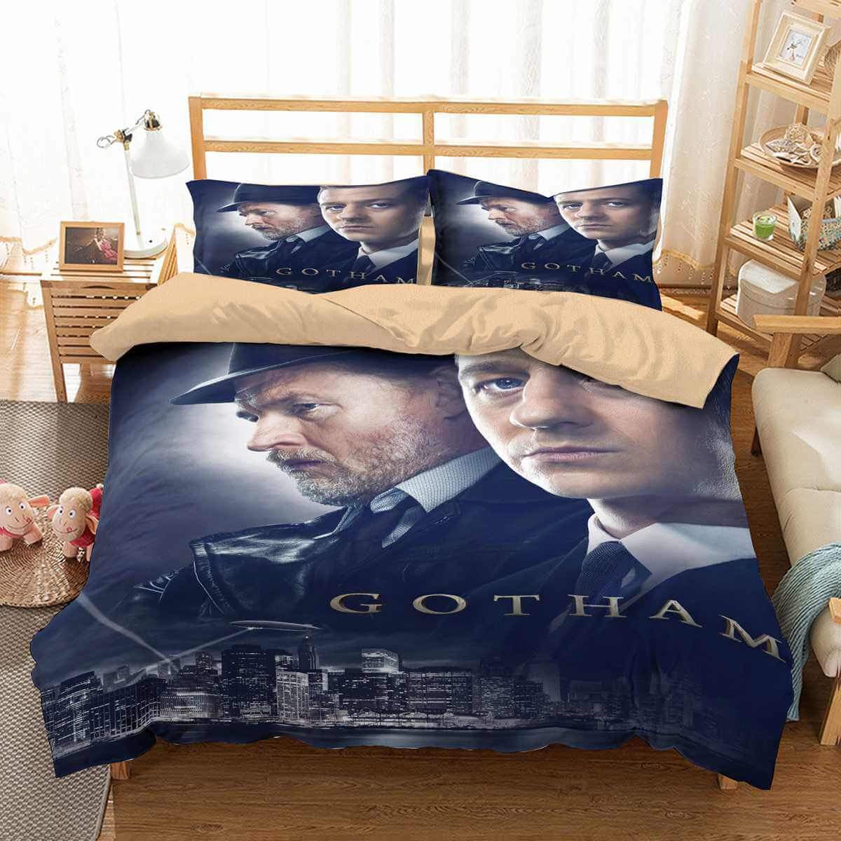 Gotham 3D Customized Duvet Cover Bedding Set