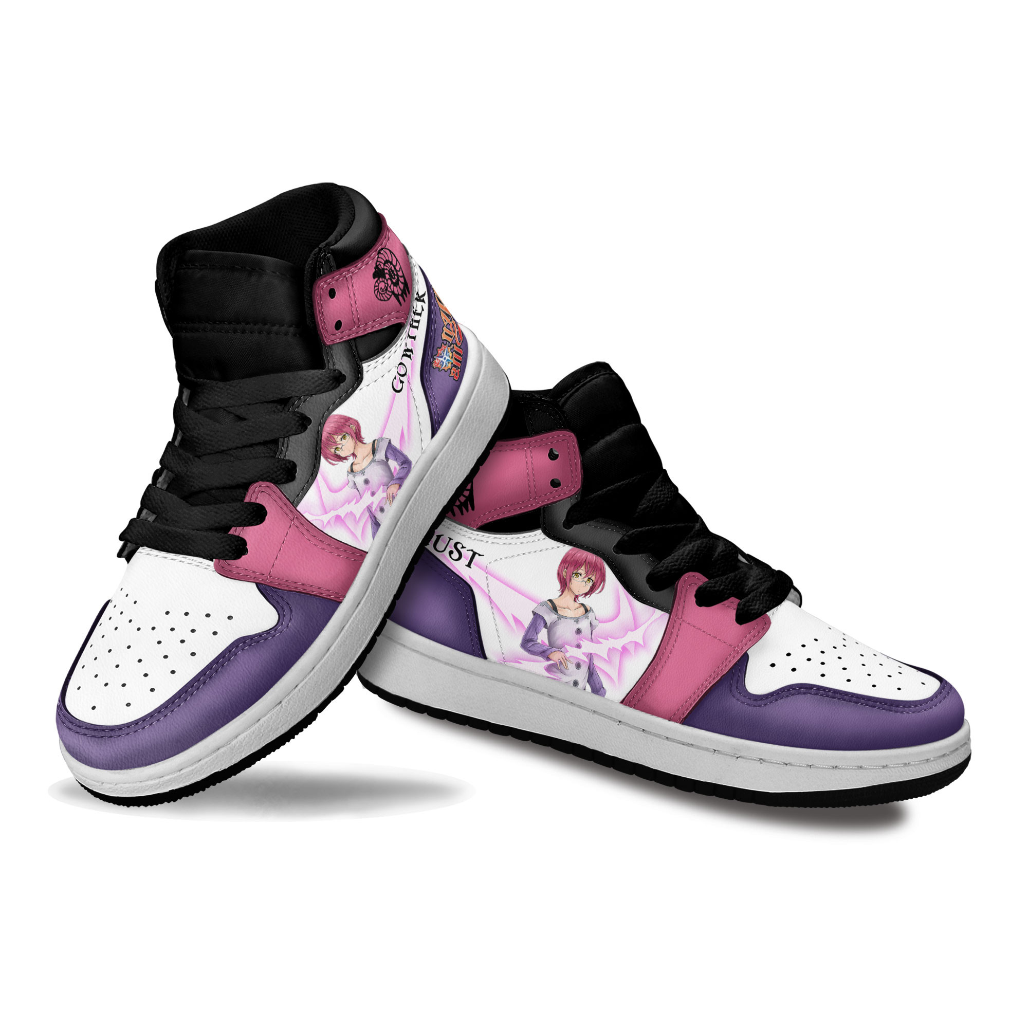 Gowther Kids Sneakers The Seven Deadly Sins Anime Shoes For Kids