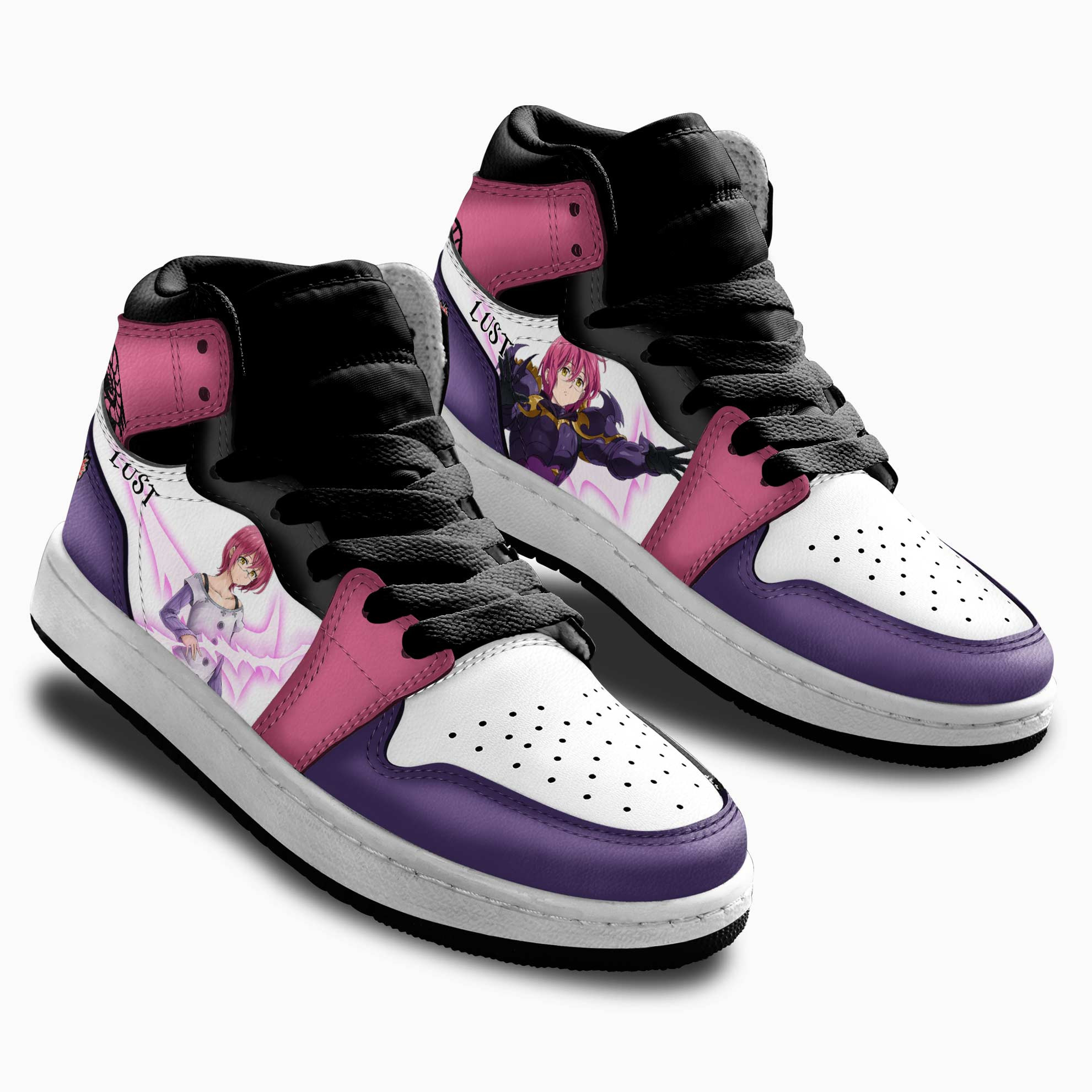 Gowther Kids Sneakers The Seven Deadly Sins Anime Shoes For Kids
