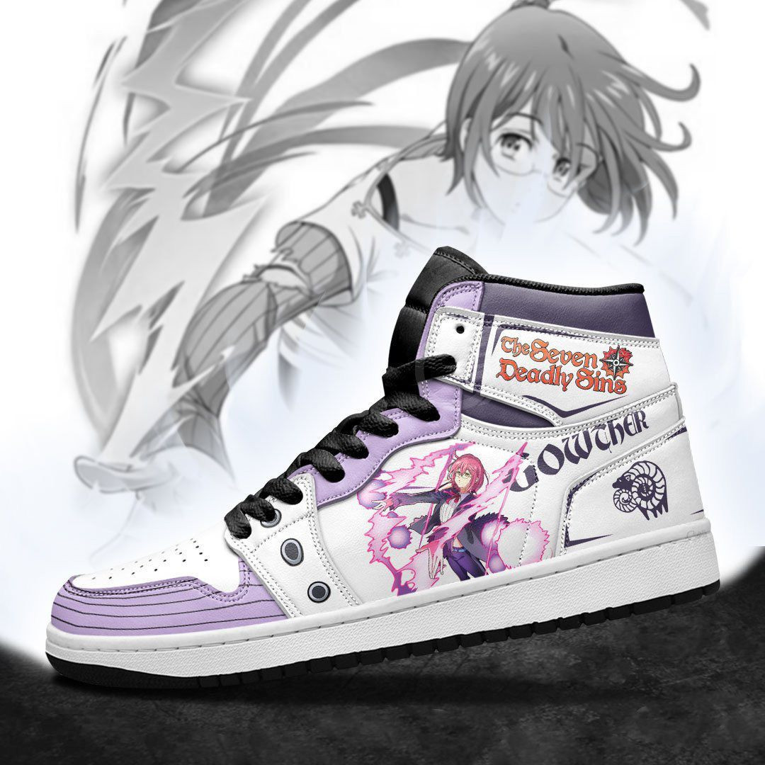 Gowther Seven Deadly Sins Anime 1 High Top Air Jordan Sneaker, Air Jordan Hightop