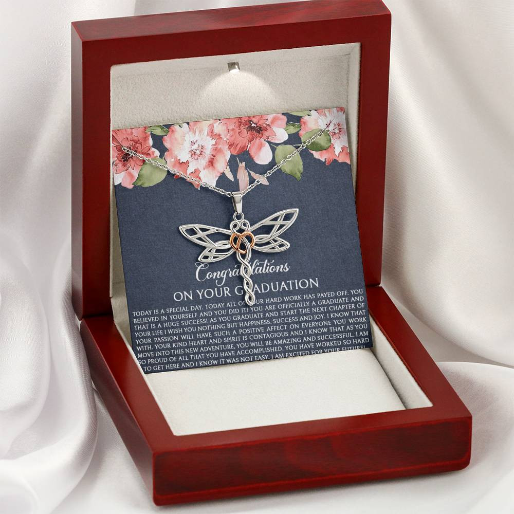 Graduation Gifts, Special Day, Dragonfly Necklace For Women, College Preschool High School Graduation Present