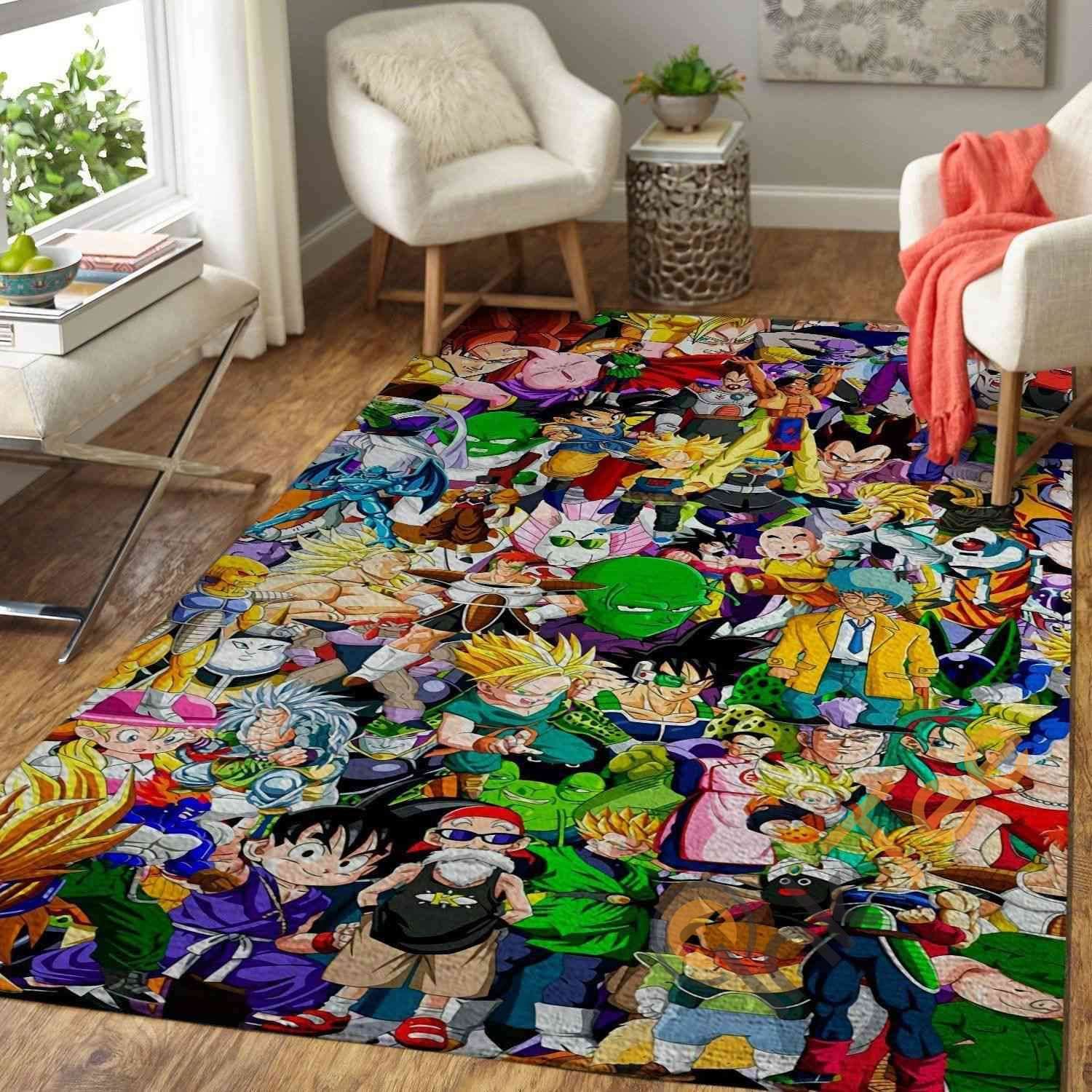 Gragon Ball Area Rectangle Rug