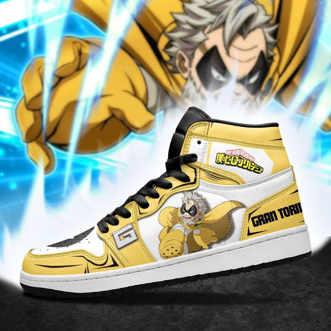 Gran Torino My Hero Academia anime High Top Air Jordan Sneaker, Air Jordan Hightop