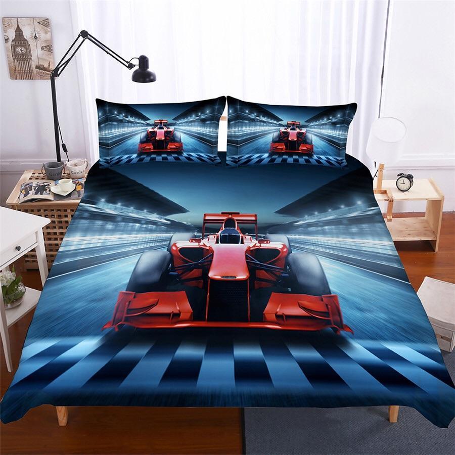 Grand Prix Racing 3D Customized Duvet Cover Bedding Set