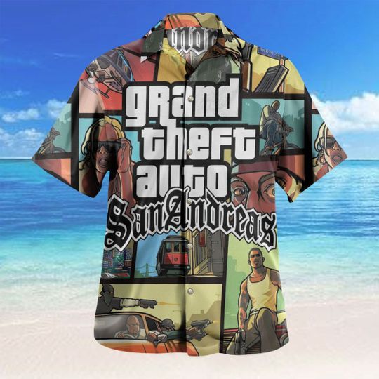 Grand Theft Auto Sananorea hawaiian shirt