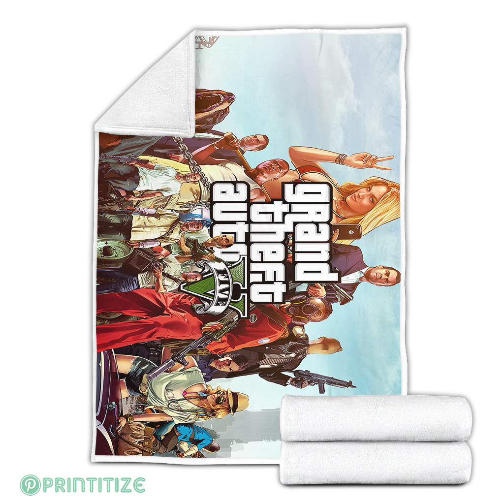 Grand Theft Auto V Backgrounds Fleece Blanket