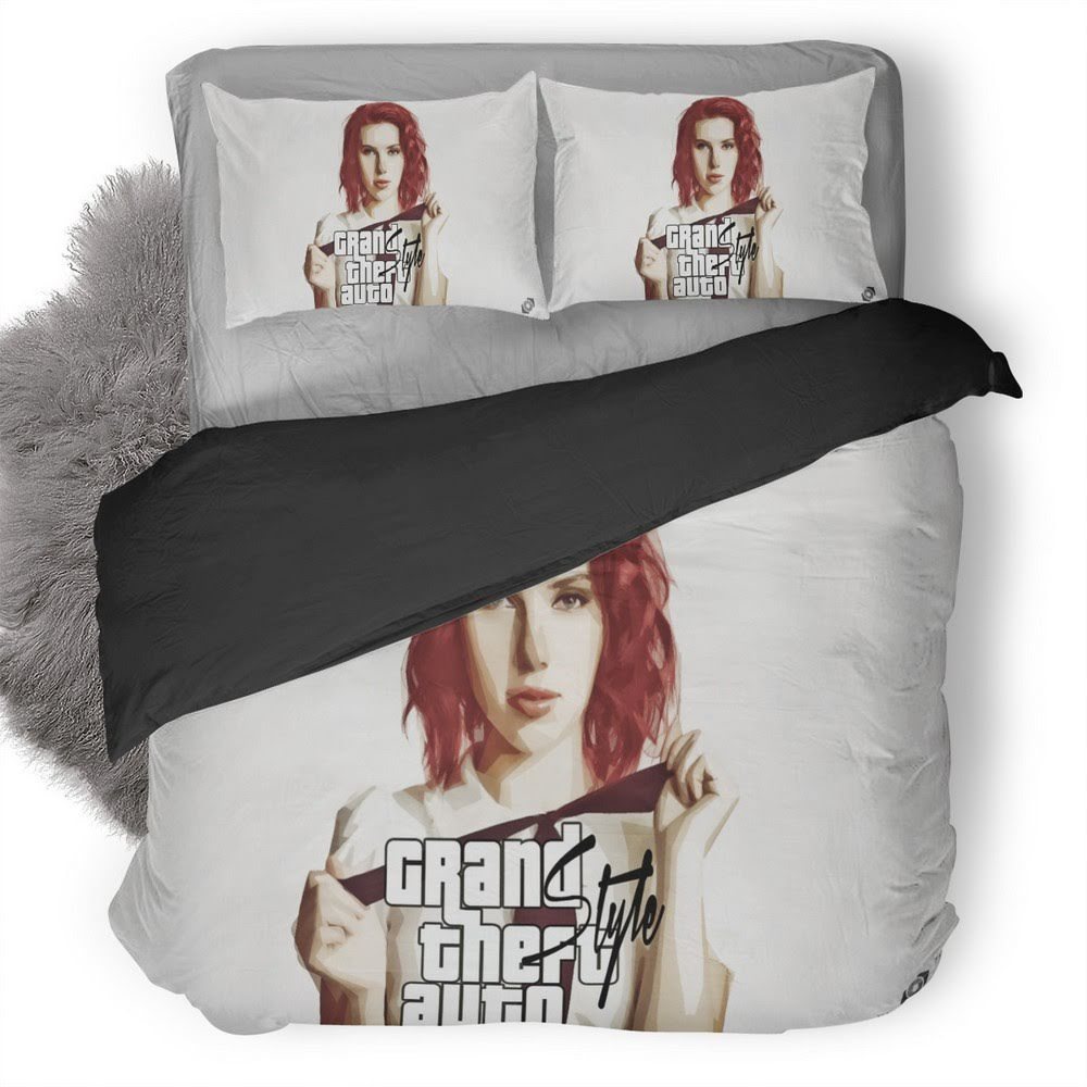 Grand Theft Auto V Scarlett Johansson 3D Customized Duvet Cover Bedding Set