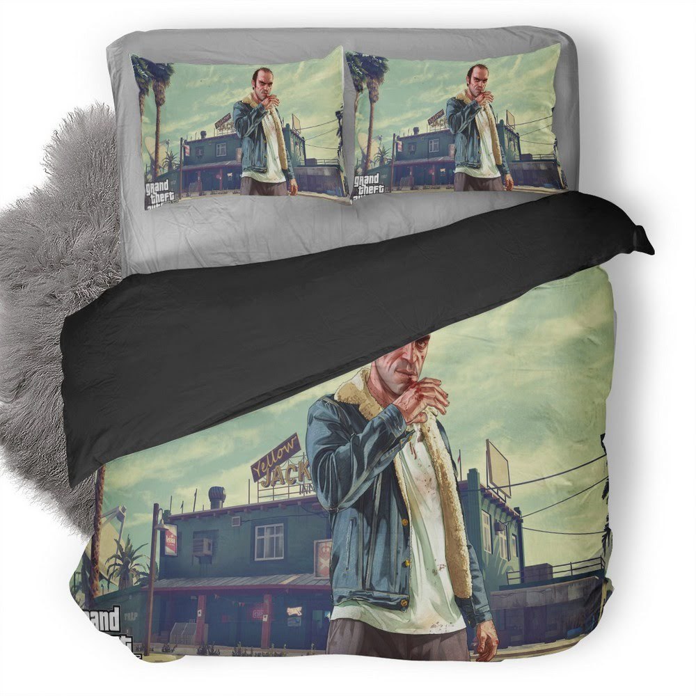 Grand Theft Auto V Trevor 3D Customized Duvet Cover Bedding Set