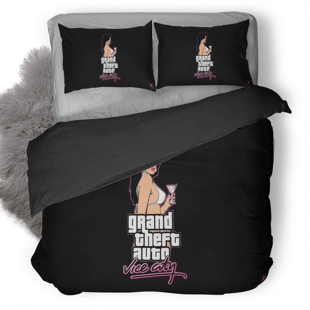 Grand Theft Auto V Vice City 3D Customized Duvet Cover Bedding Set