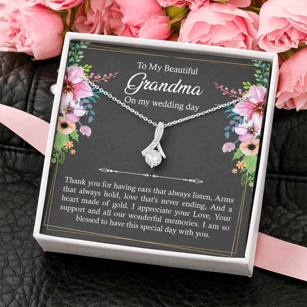 Grandmother of the Bride Gifts, I Am So Blessed, Alluring Beauty Necklace For Women, Wedding Day Thank You Ideas From Bride