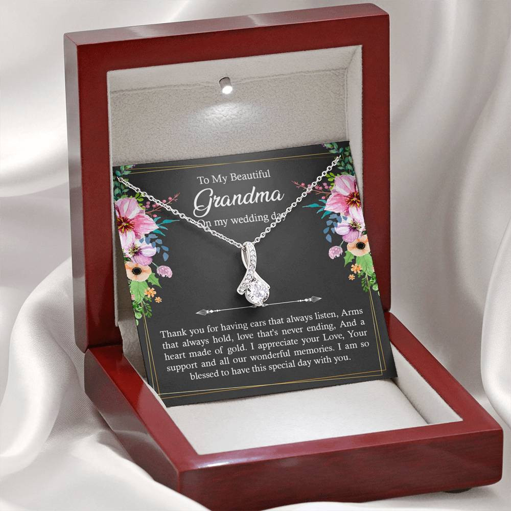 Grandmother of the Bride Gifts, I Am So Blessed, Alluring Beauty Necklace For Women, Wedding Day Thank You Ideas From Bride