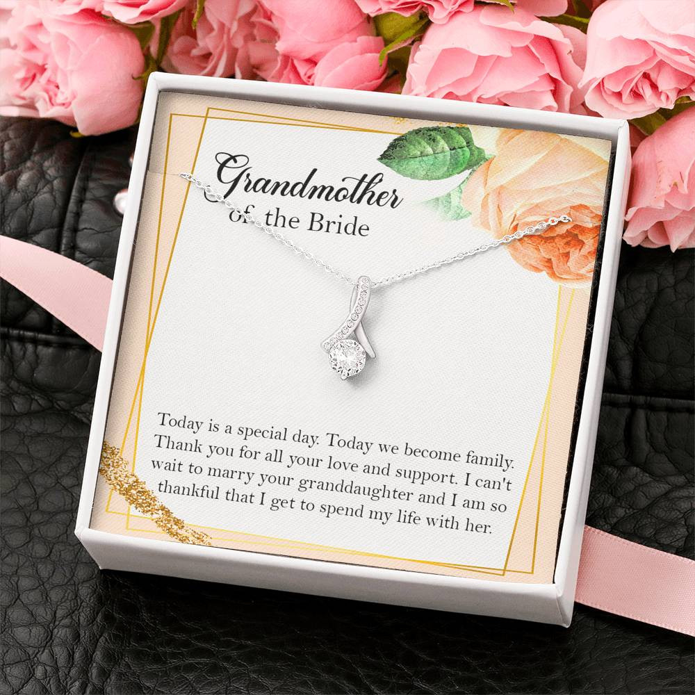 Grandmother of the Bride Gifts, Today Is A Special Day, Alluring Beauty Necklace For Women, Wedding Day Thank You Ideas From Groom