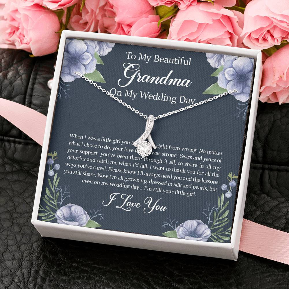 Grandmother of the Bride Gifts, When I Was A Little Girl, Alluring Beauty Necklace For Women, Wedding Day Thank You Ideas From Bride