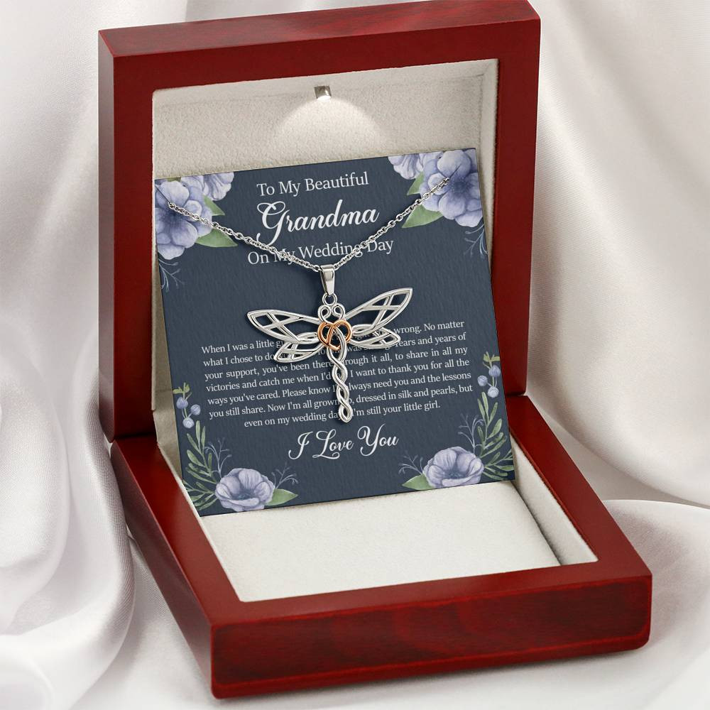 Grandmother of the Bride Gifts, When I Was A Little Girl, Dragonfly Necklace For Women, Wedding Day Thank You Ideas From Bride