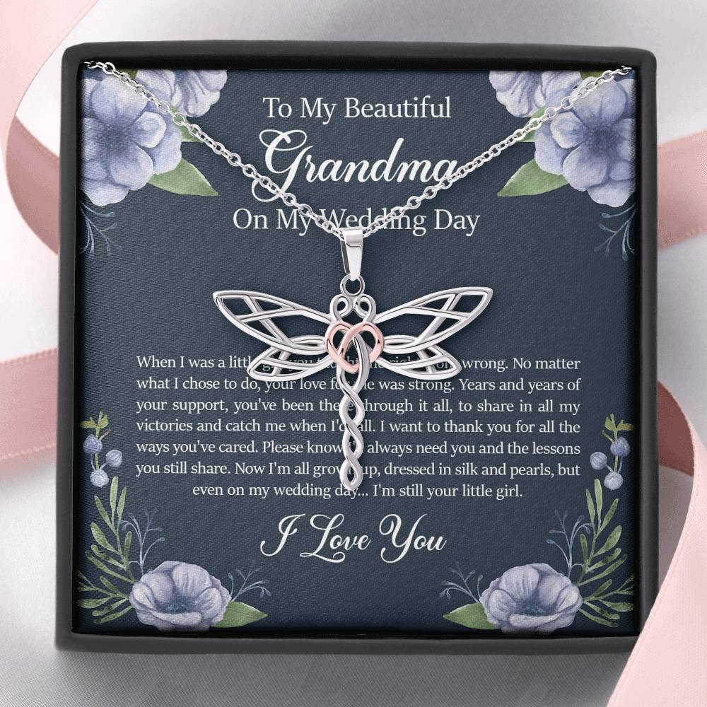 Grandmother of the Bride Gifts, When I Was A Little Girl, Dragonfly Necklace For Women, Wedding Day Thank You Ideas From Bride