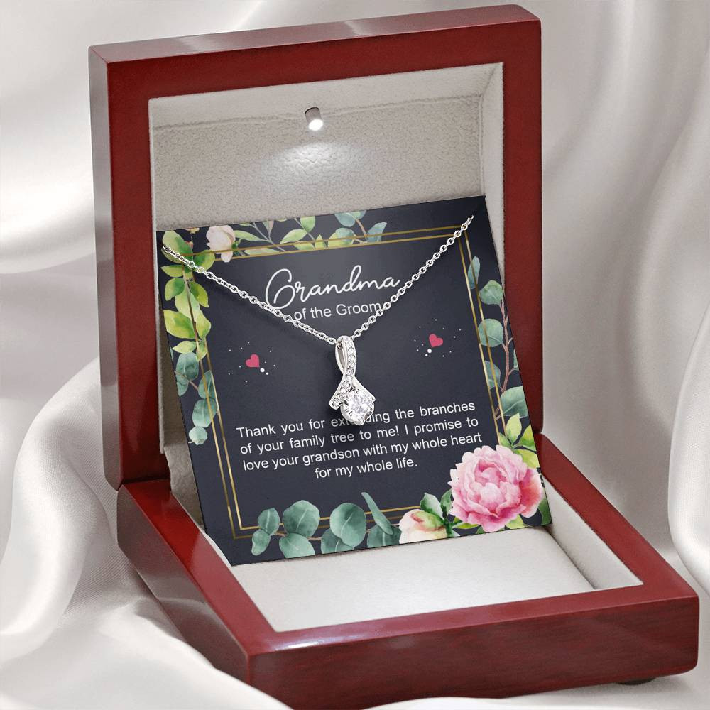 Grandmother of the Groom Gifts, I Promise To Love Your Grandson, Alluring Beauty Necklace For Women, Wedding Day Thank You Ideas From Bride