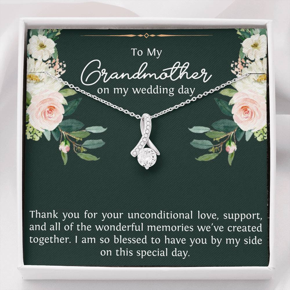 Grandmother of the Groom Gifts, Thank You For Your Love, Alluring Beauty Necklace For Women, Wedding Day Thank You Ideas From Groom