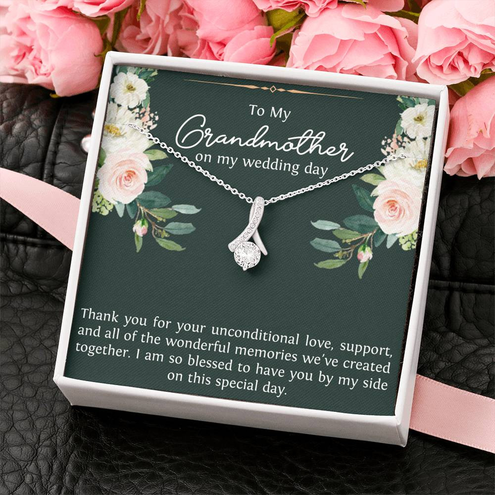 Grandmother of the Groom Gifts, Thank You For Your Love, Alluring Beauty Necklace For Women, Wedding Day Thank You Ideas From Groom