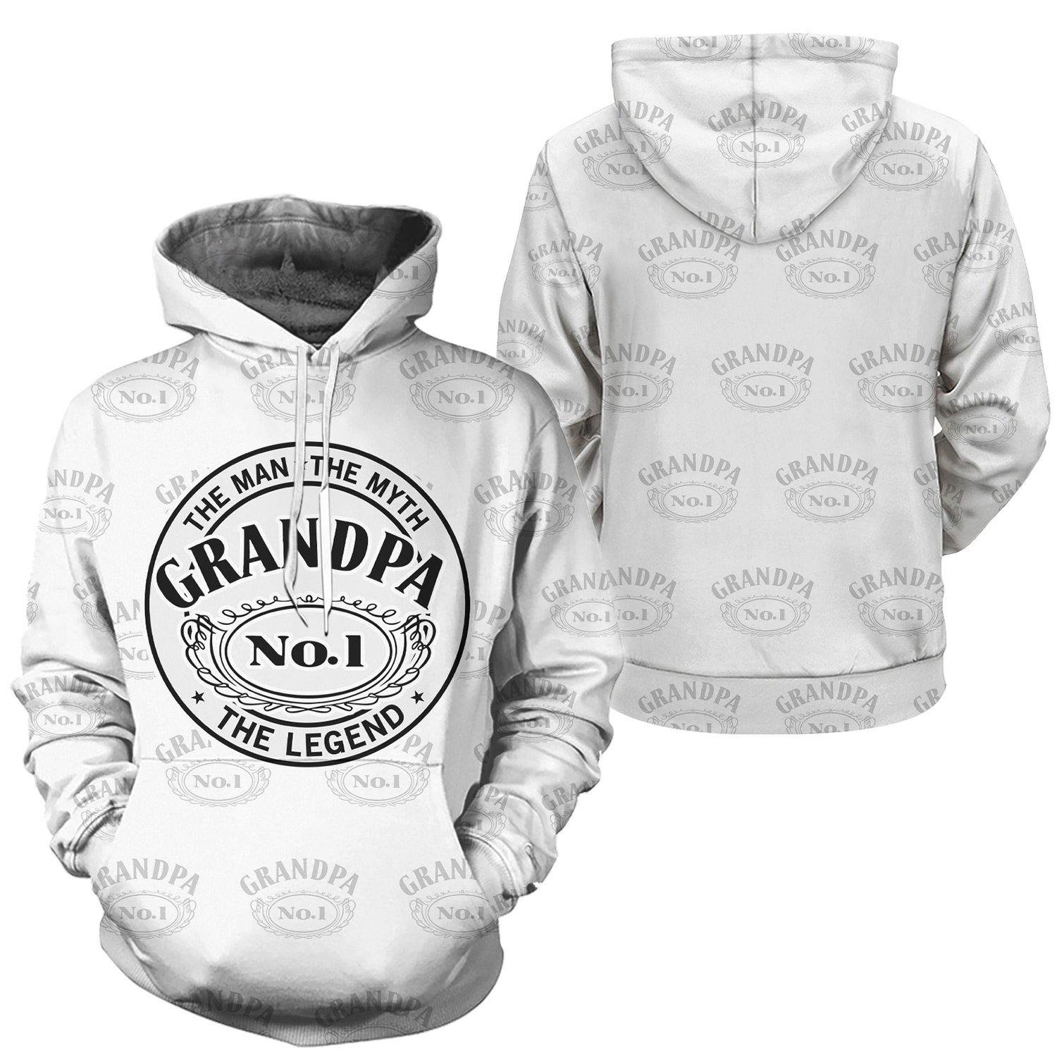 Grandpa – The Man The Myth The Legend Aop Hoodie