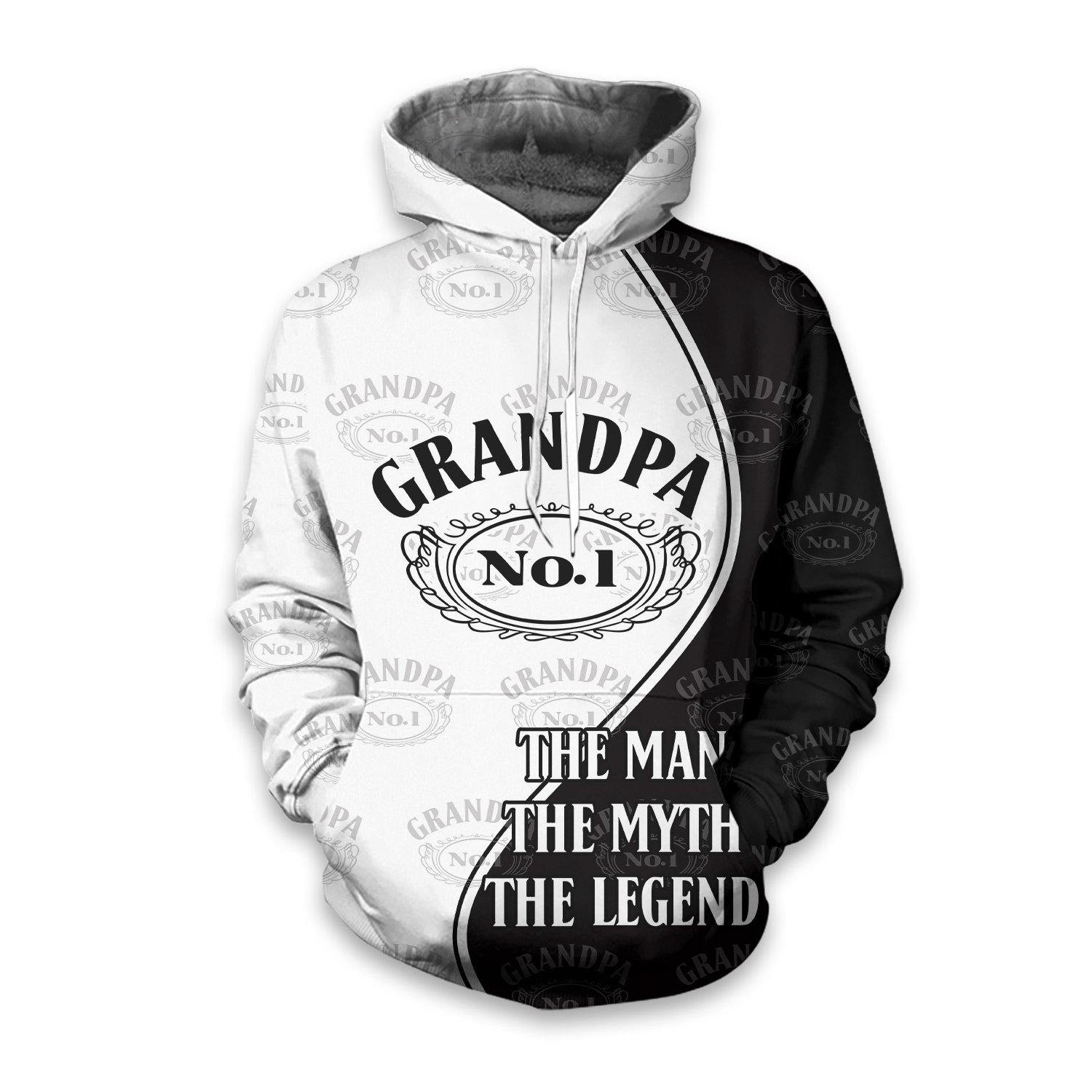 Grandpa No.1 Aop Hoodie