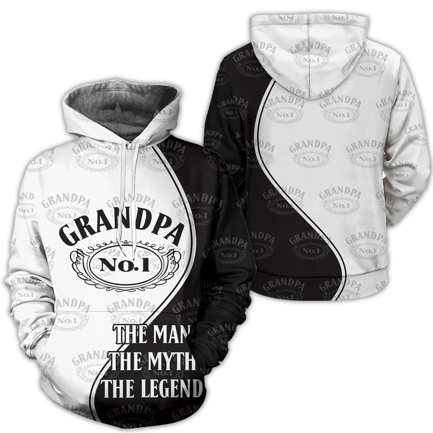 Grandpa No.1 Aop Hoodie